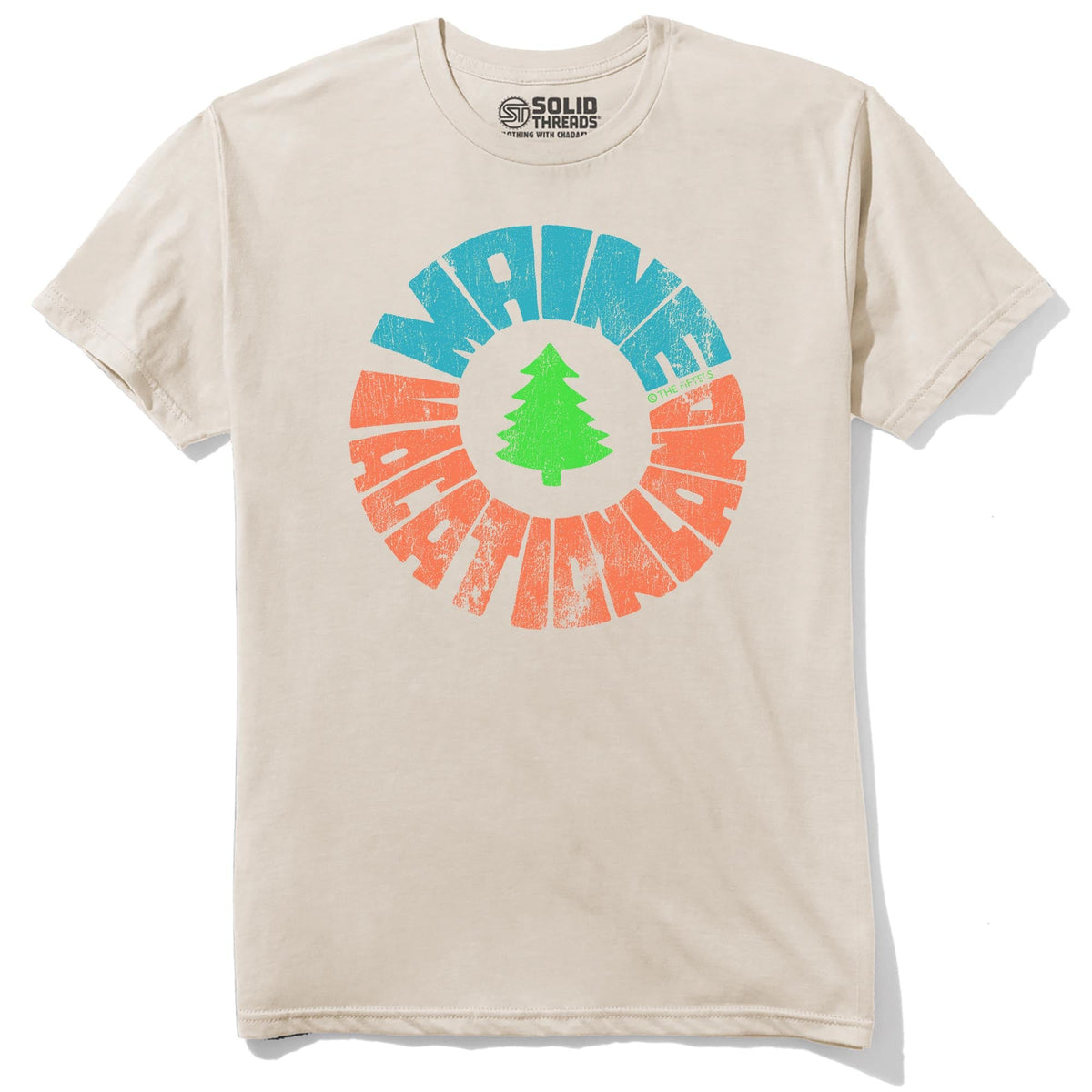 Vacation Land Cool Staple T-shirt in Natural - Front View