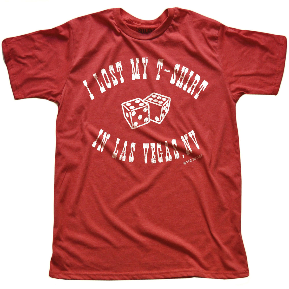 Men's Lost In Las Vegas Funny Graphic T-Shirt | Vintage Nv Vegas  Tee | Solid Threads