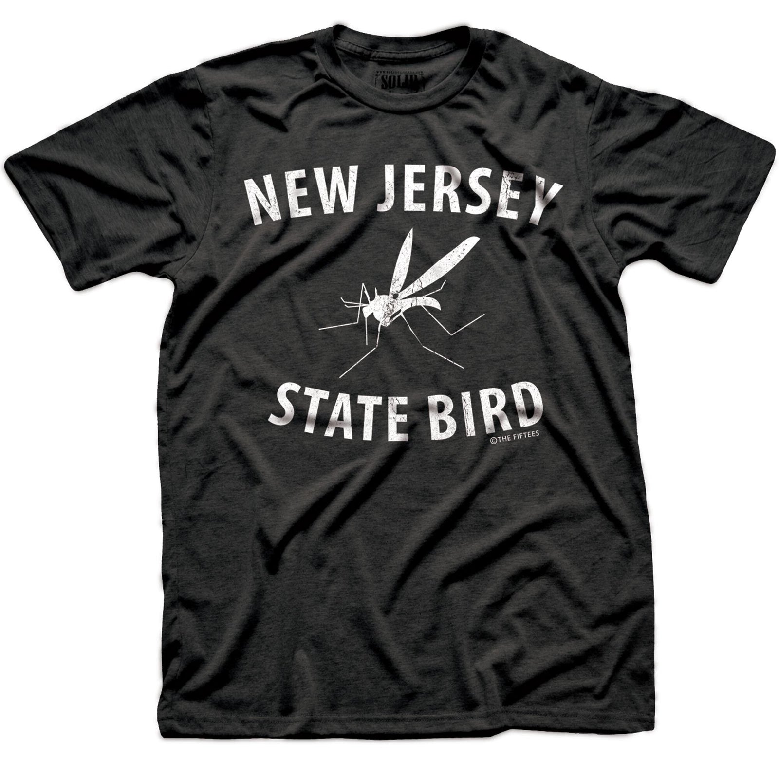 Men's NJ State Bird Funny Graphic T-Shirt | Vintage New Jersey Mosquitos   Tee | Solid Threads