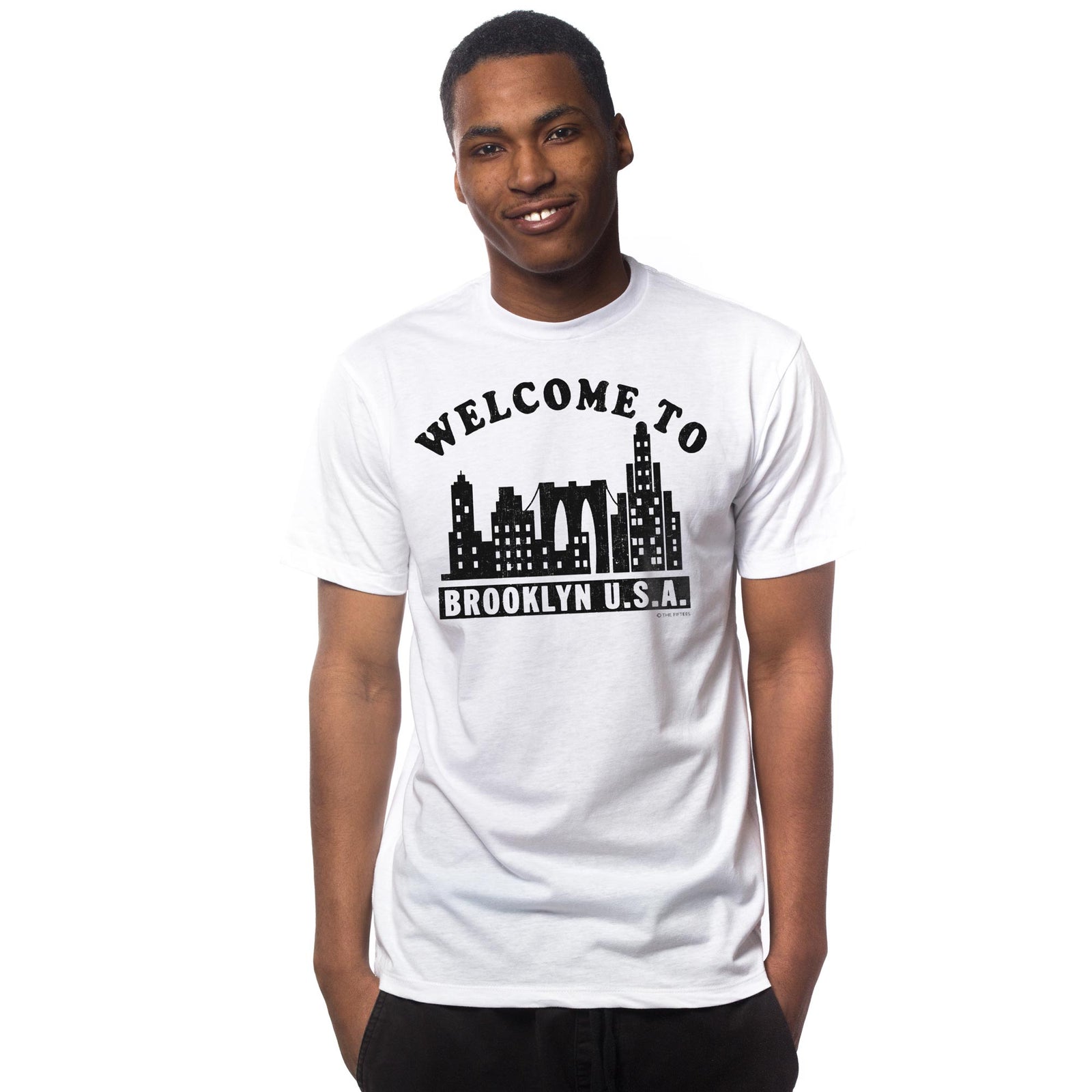 Men's Welcome To Brooklyn Cool Graphic  T-shirt | Vintage New York Brooklyn  Tee | Solid Threads