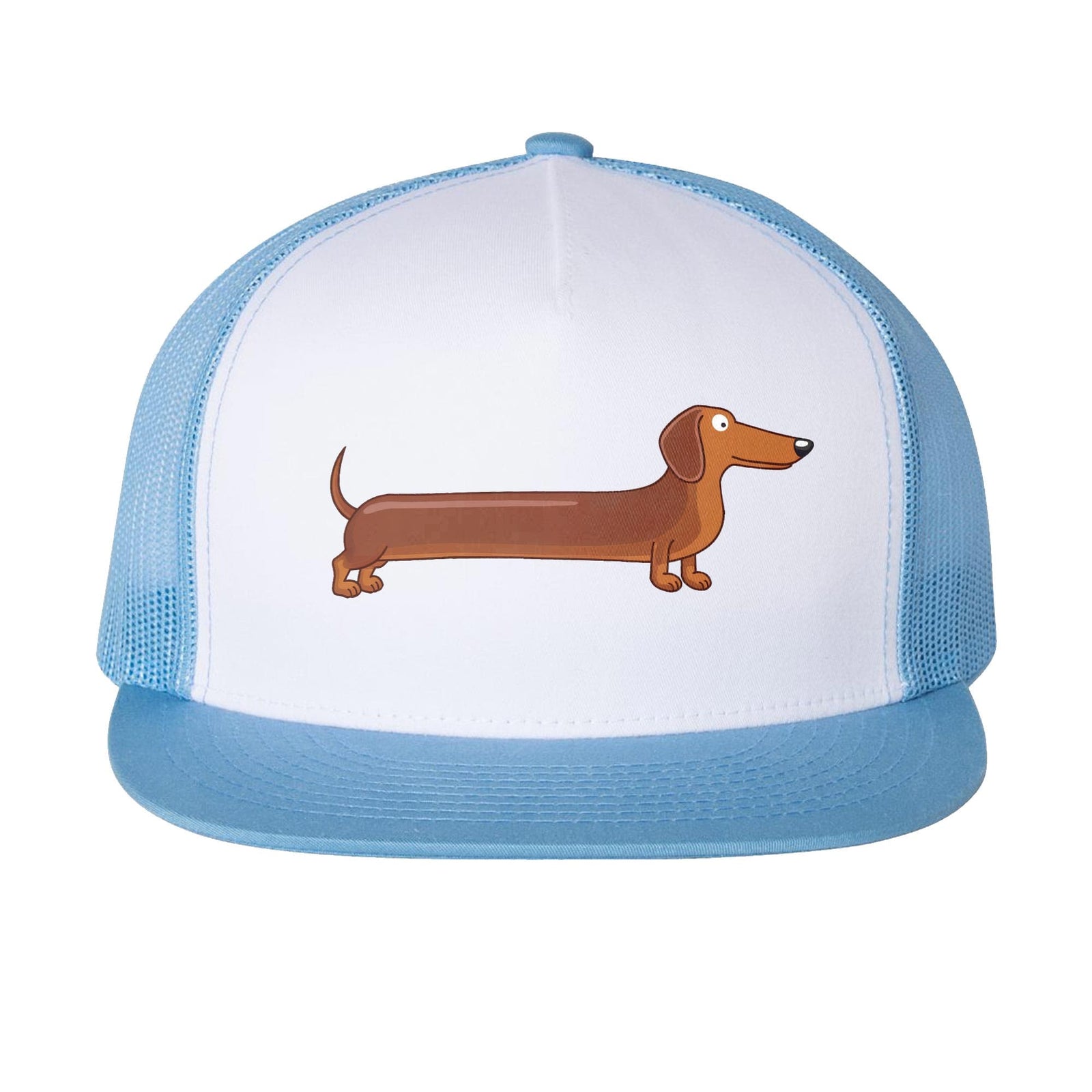 Extra Long Wiener Funny Premium High Profile Trucker Hat | Cool Dachshund Doxin Pun Cap Front | Solid Threads