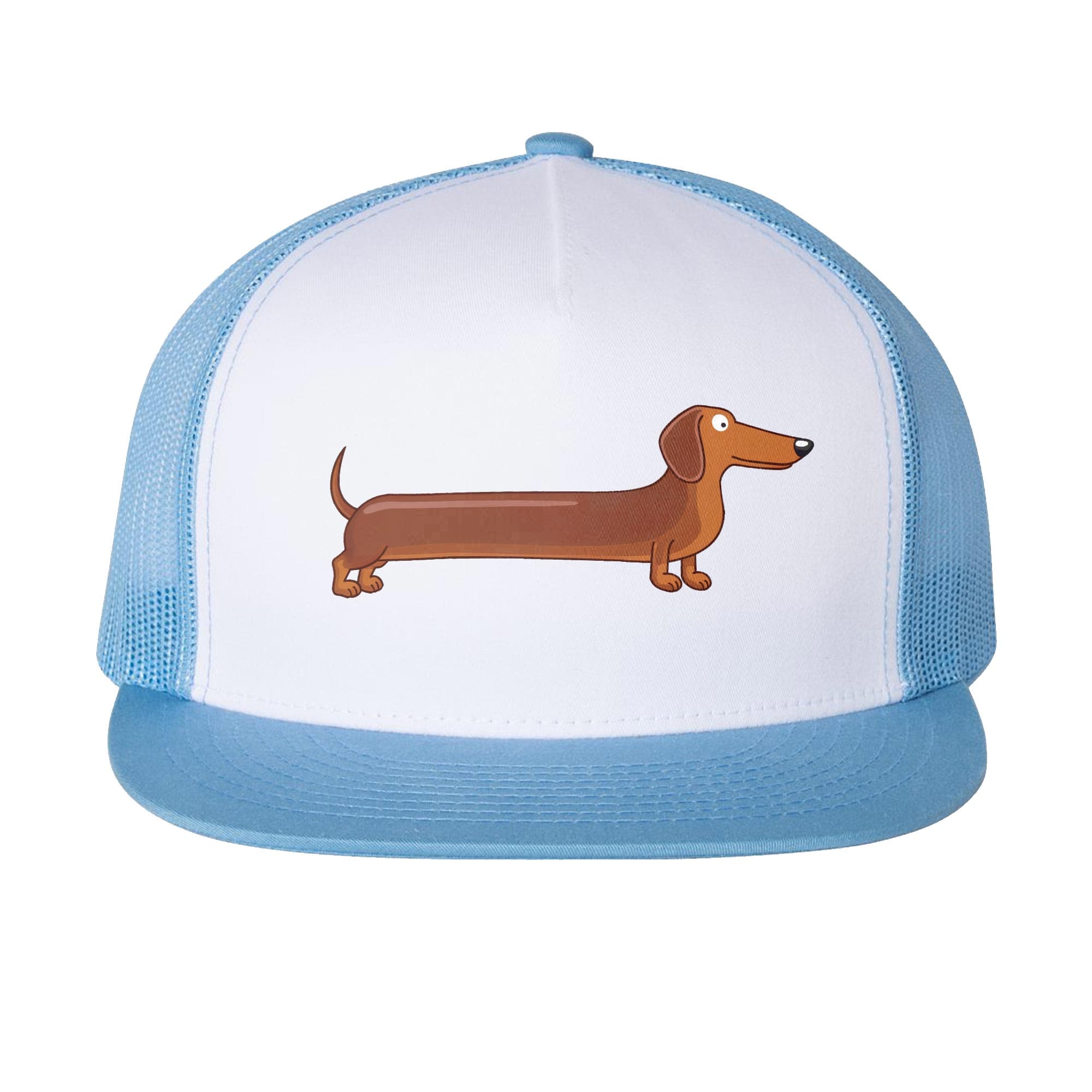 Extra Long Wiener Funny Premium High Profile Trucker Hat | Cool Dachshund Doxin Pun Cap Front | Solid Threads