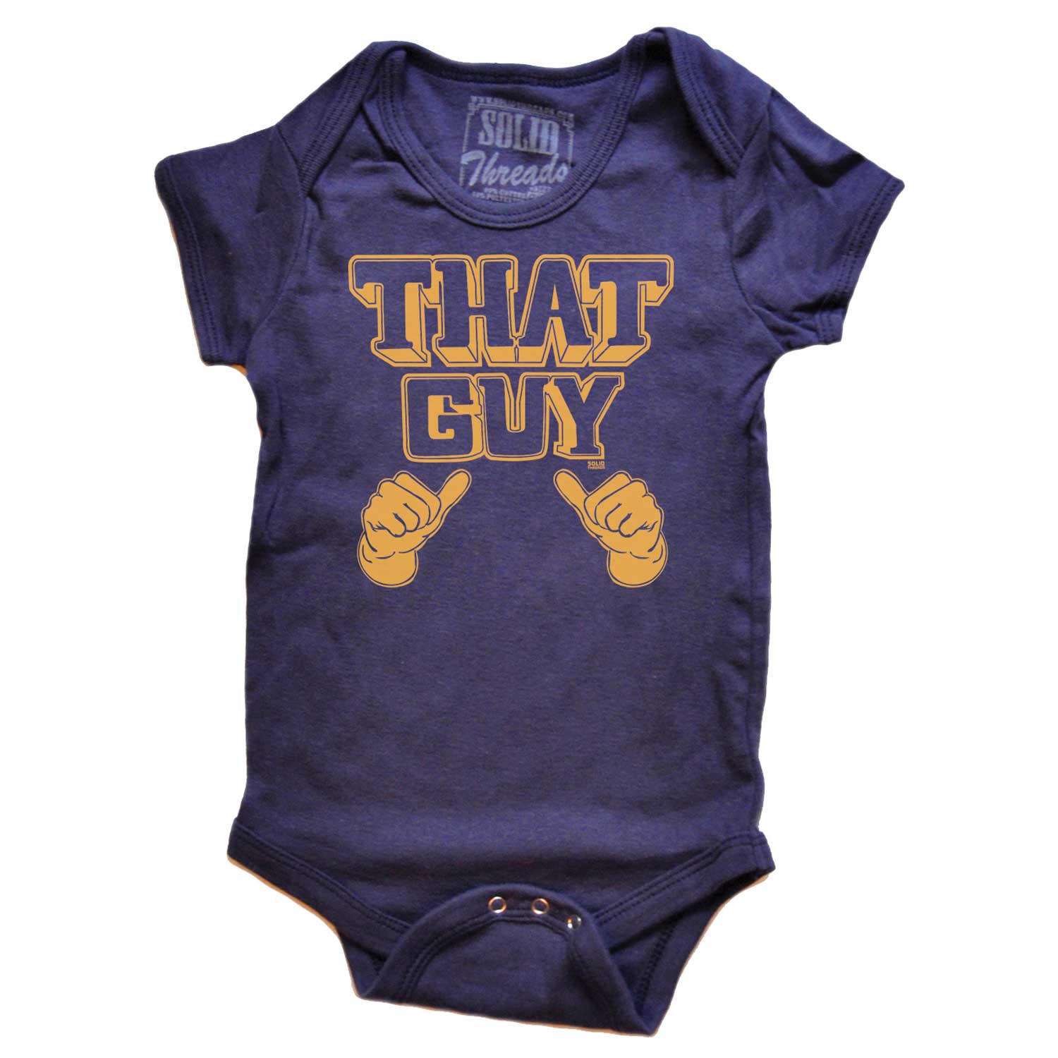 Baby That Guy Funny Hot Shot Graphic One Piece | Cute Attention Grabbing Romper | Solid Threads