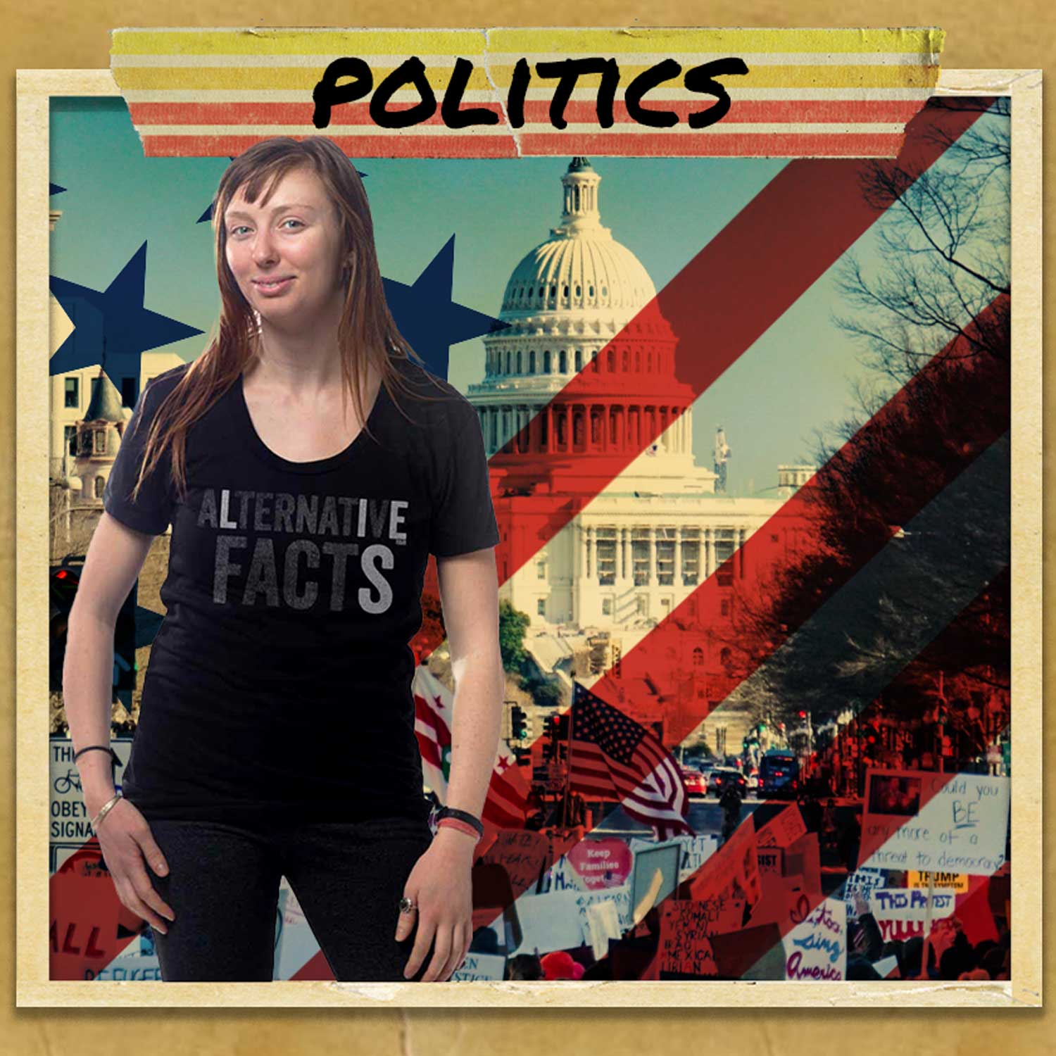 Cool Funny Politics Graphic Tees | Retro Political Junkie T-Shirts | Solid Threads