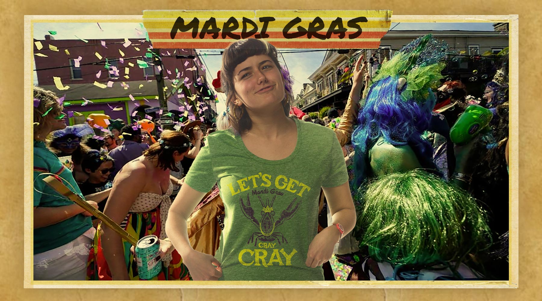 Festive Mardi Gras Graphic Tee Fashion & Funky New Orleans T-shirts