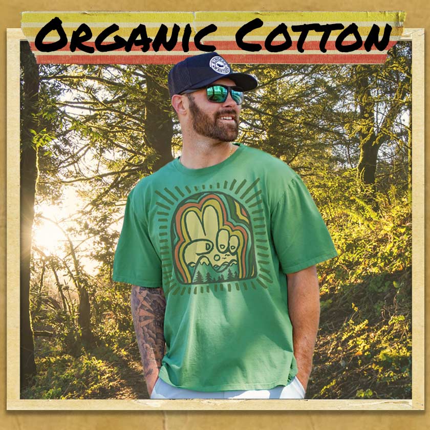 Cool Organic Cotton Graphic Tees | Retro Eco Friendly T-shirts