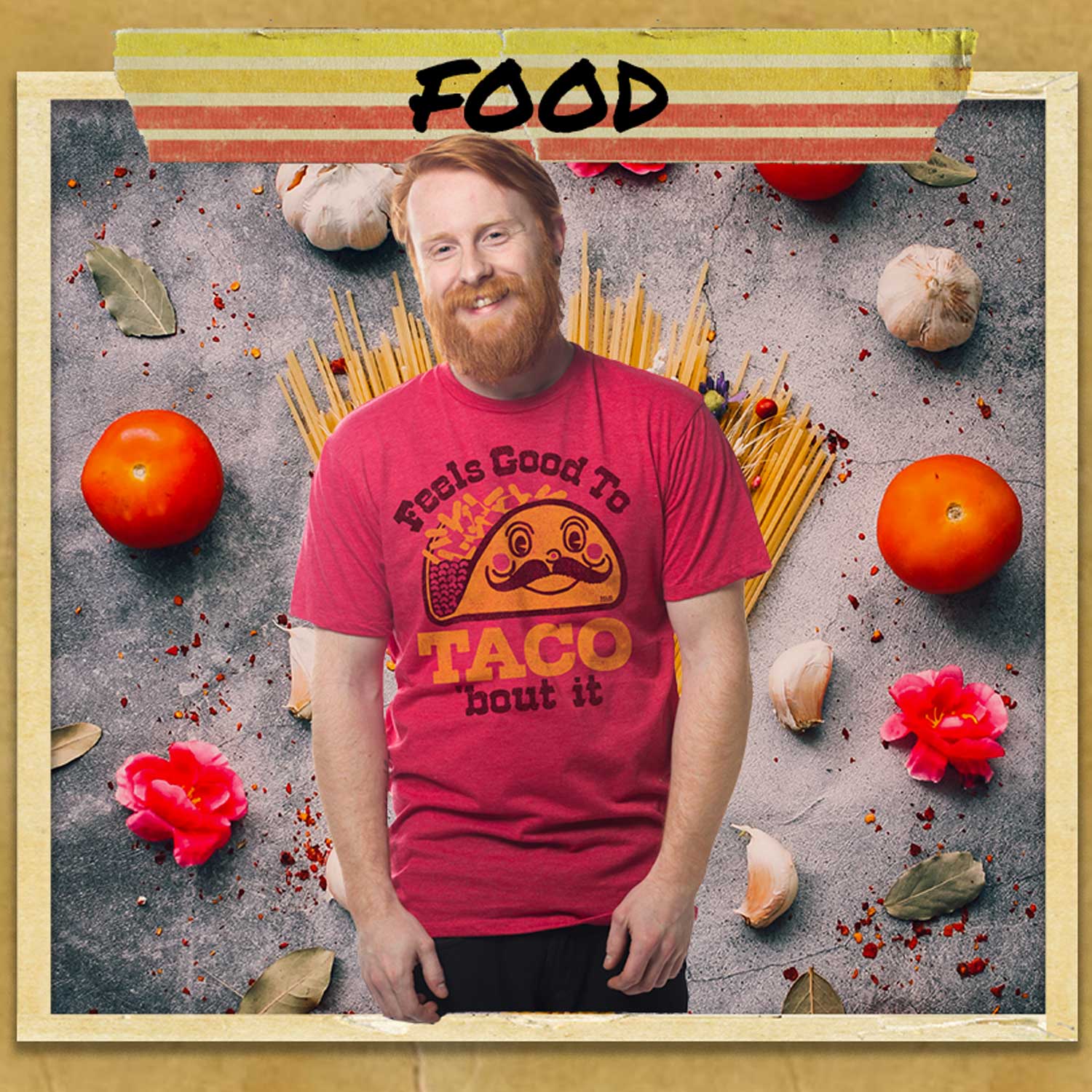 Cool Retro Food Graphic Tees | Funny Foodie T-Shirts For Chef | Solid Threads