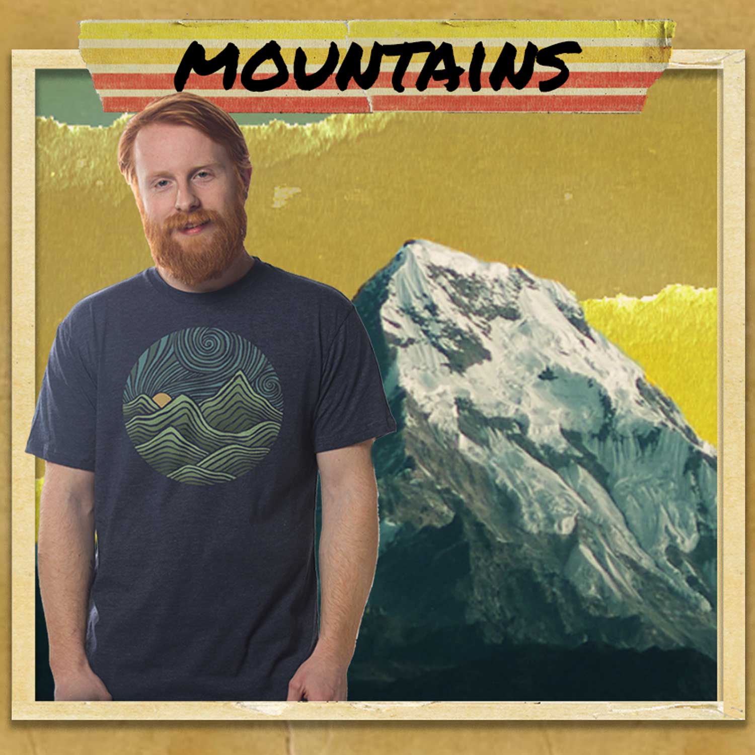 Cool Vintage Mountains Graphic Tees Unique Skiing Hiking T-Shirts | Solid Threads