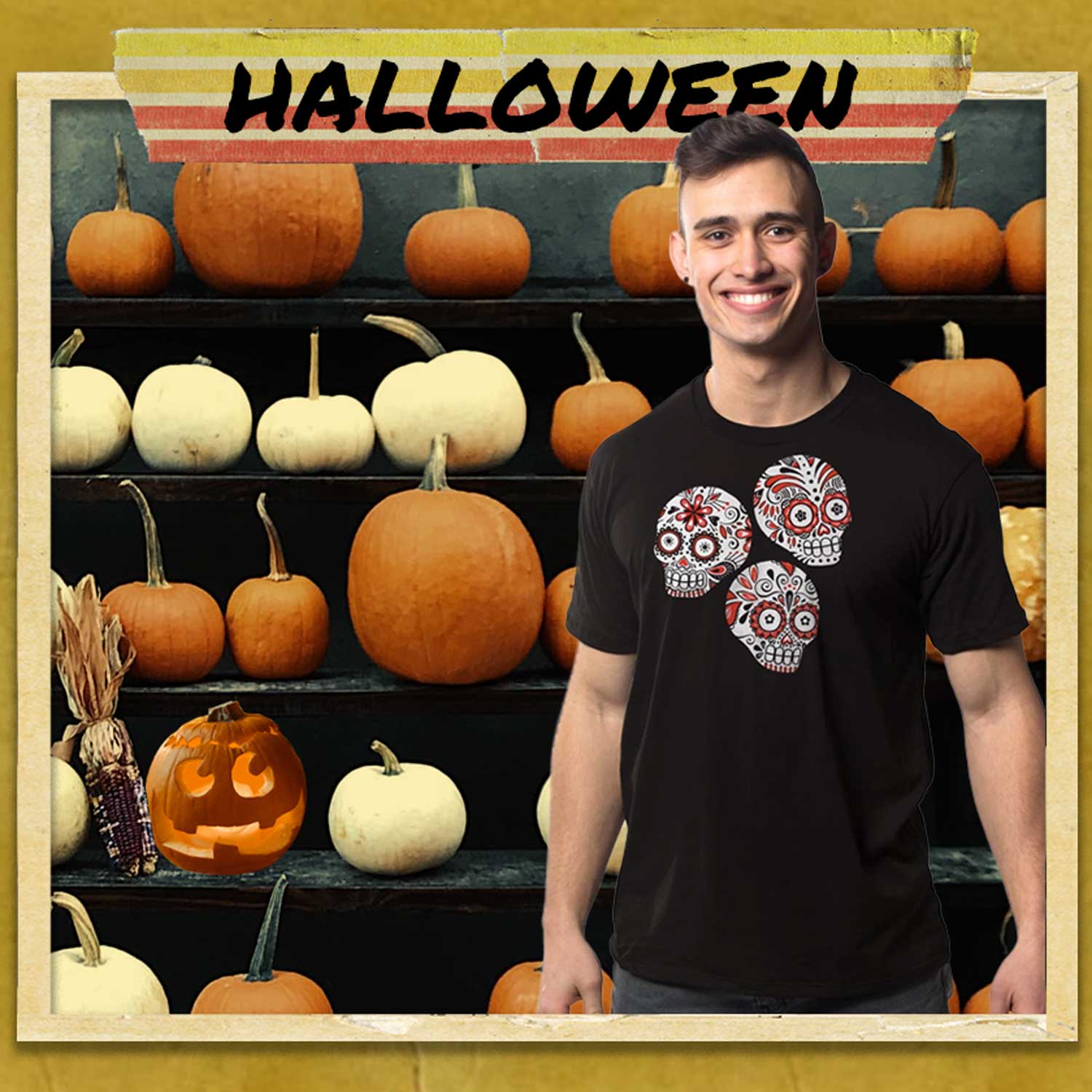 Funny Vintage Halloween Graphic Tees | Cool Spooky T-Shirts | Easy Costumes | Solid Threads