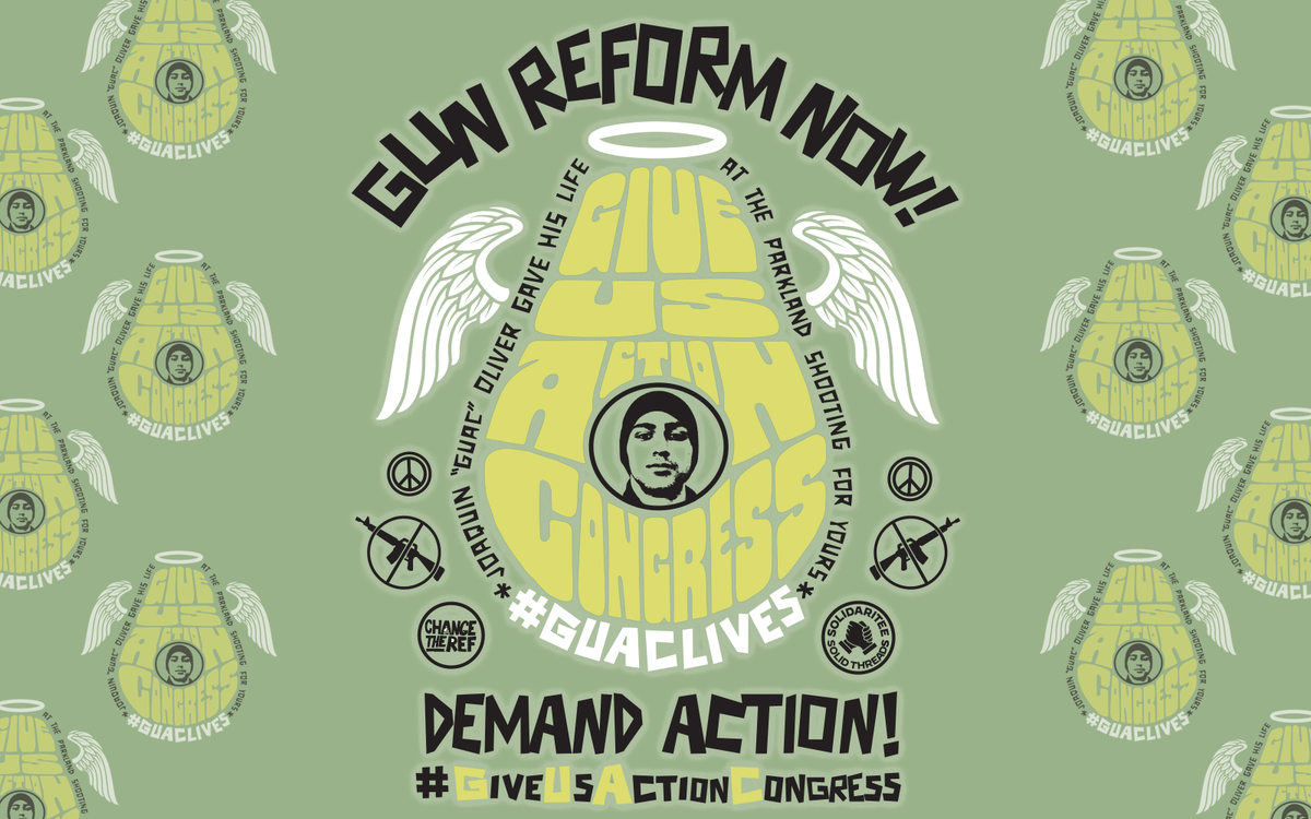#GUAClives Give Us Action Congress on Gun Reform | Cool Protest Merch ...