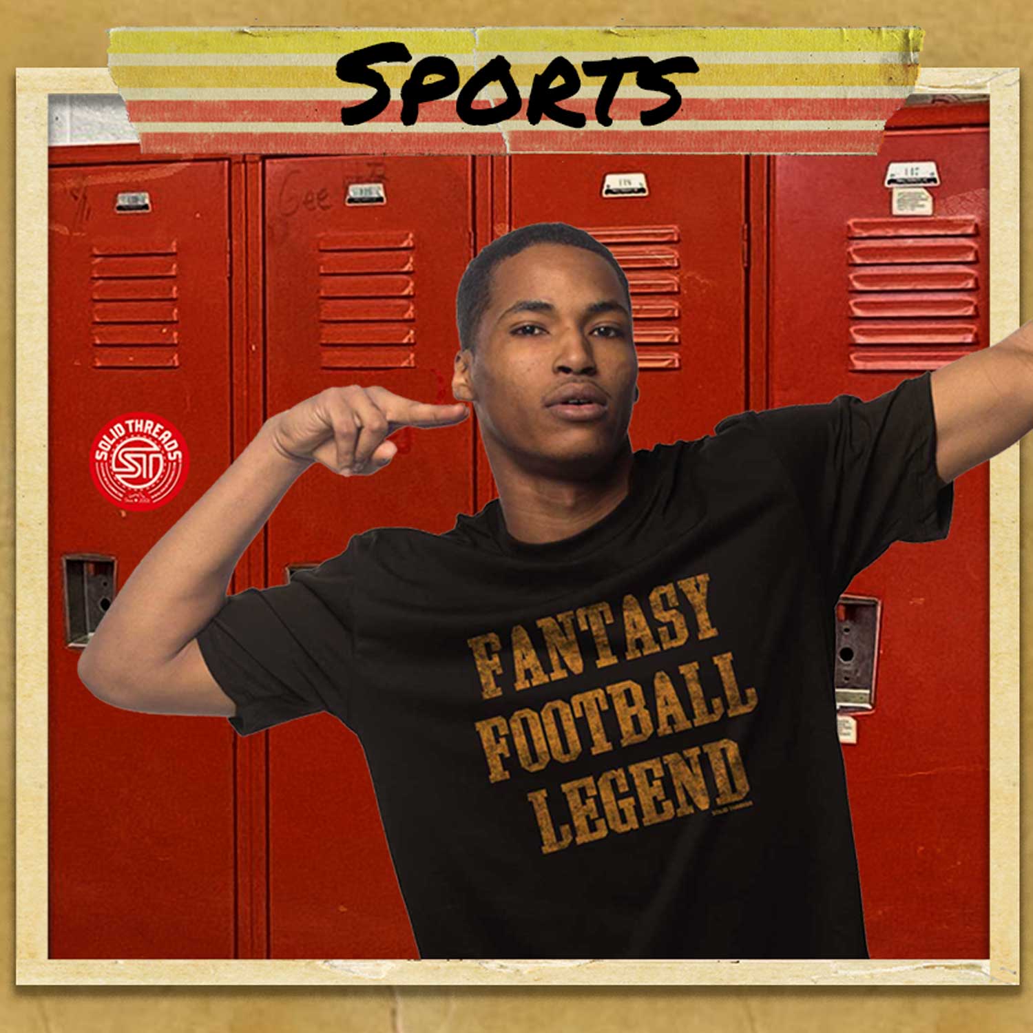 Retro Funny Sports Graphic Tees | Vintage Athletics T-Shirts | Solid Threads