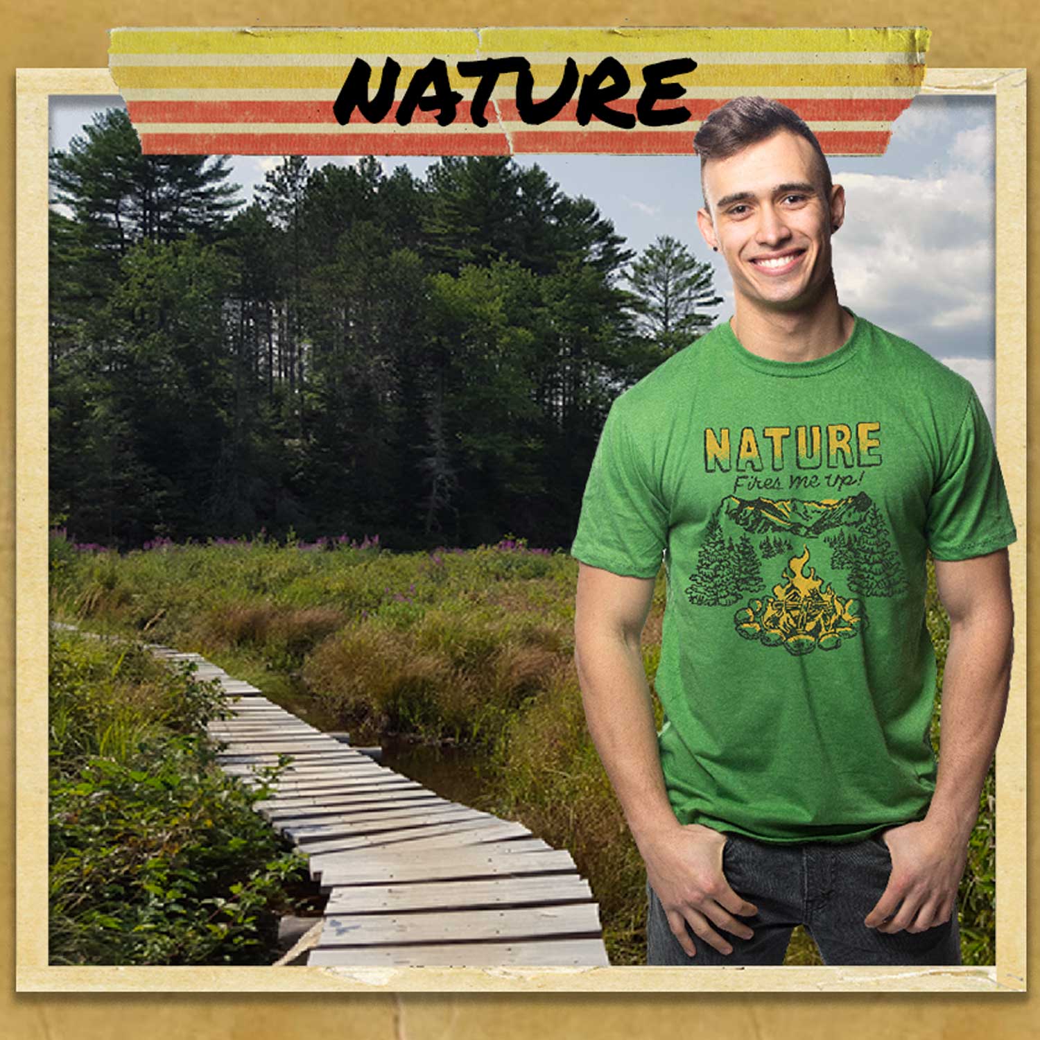 Retro Nature Graphic Tees | Cool Vintage Outdoorsy T-Shirts | Solid Threads