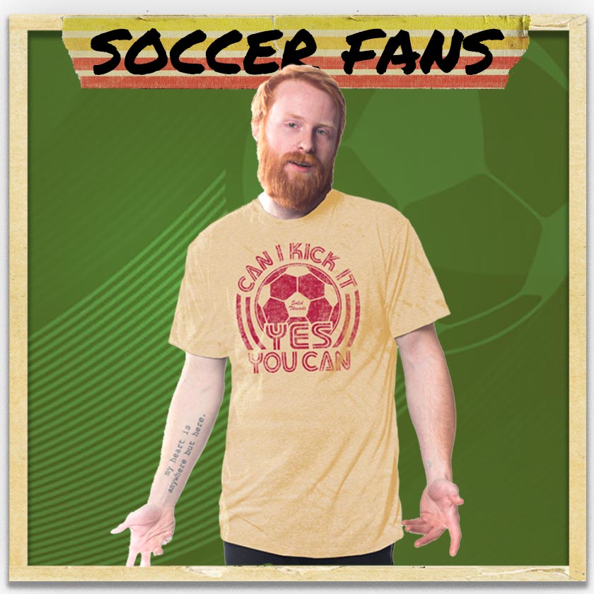 Retro World Cup graphic tees | Cool Soccer Jersey Style T-shirts from Solid Threads