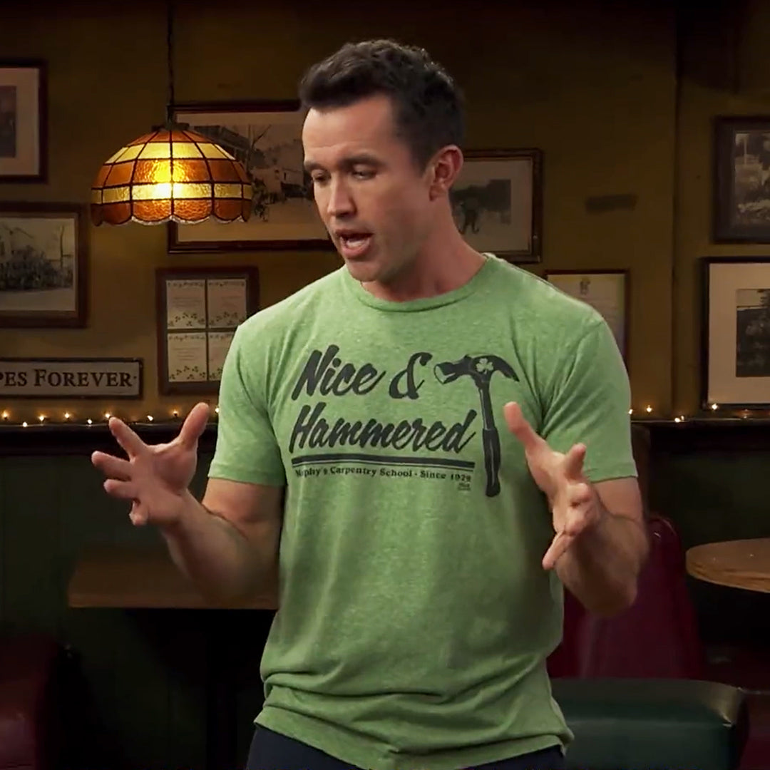 Nice & Hammered T-shirt | Mac from Always Sunny | Cool St. Paddy's Tees