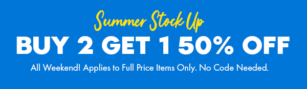 Summer Stock Up Banner | Buy 2 Vintage T-shirts, get the 3rd 50% Off