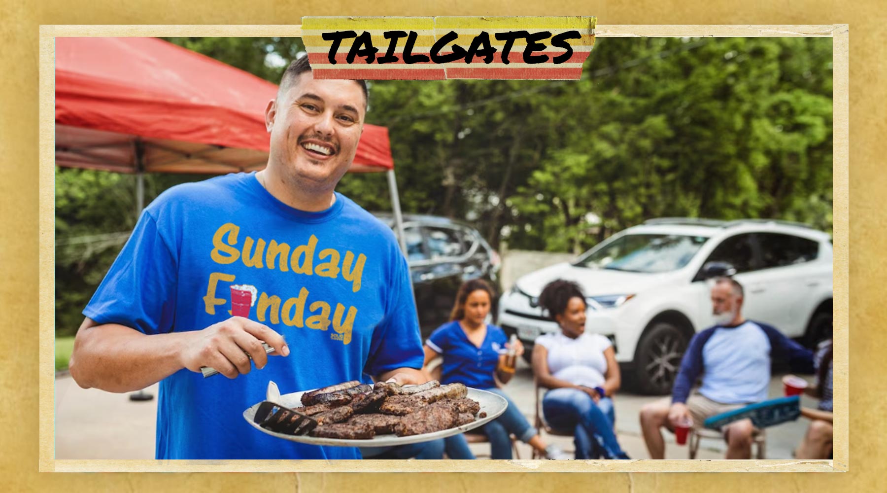 Cool Tailgating T-shirts | Vintage Sports Graphic Tees