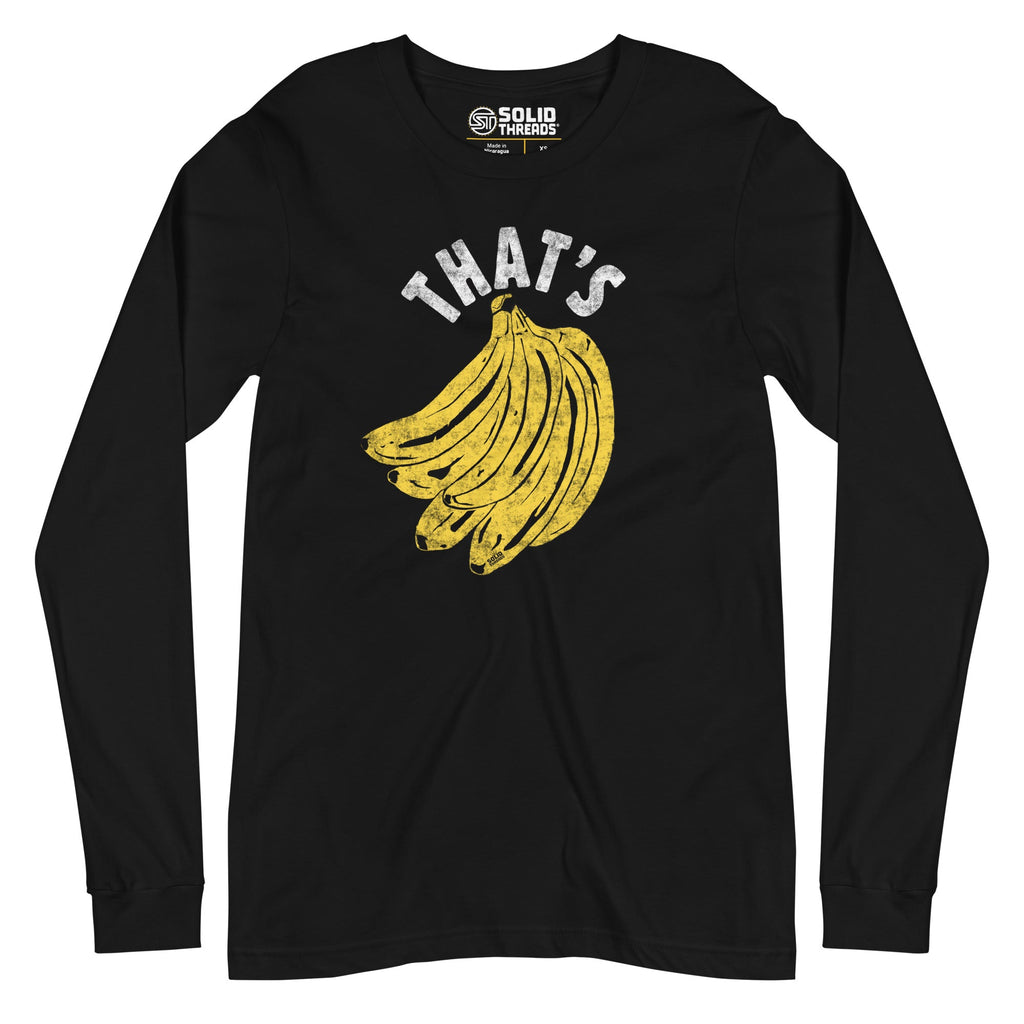 That's Bananas Vintage Graphic Long Sleeve Tee | Funny Fruit T