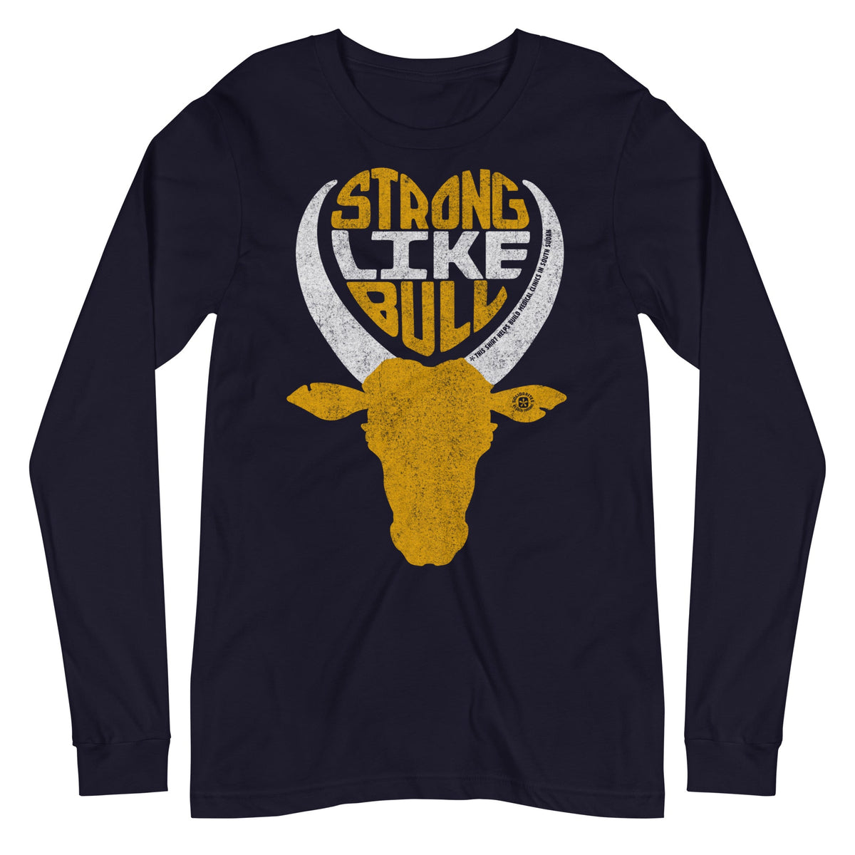 Strong Like Bull Vintage Graphic Long Sleeve Tee | Retro Movie T-Shirt | Solid Threads