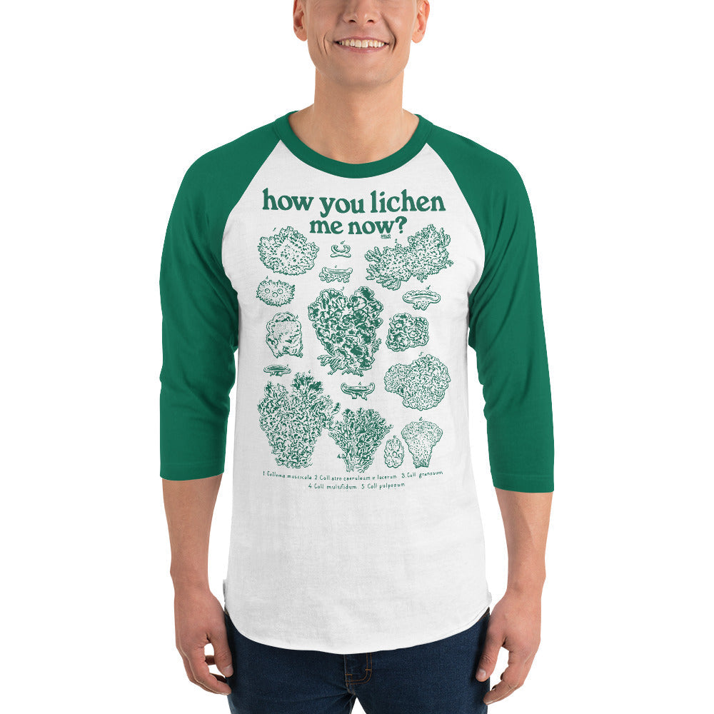 How You Lichen Me Now Retro Plant Baseball Tee | Funny Botany Raglan on Model | SOLID THREADS