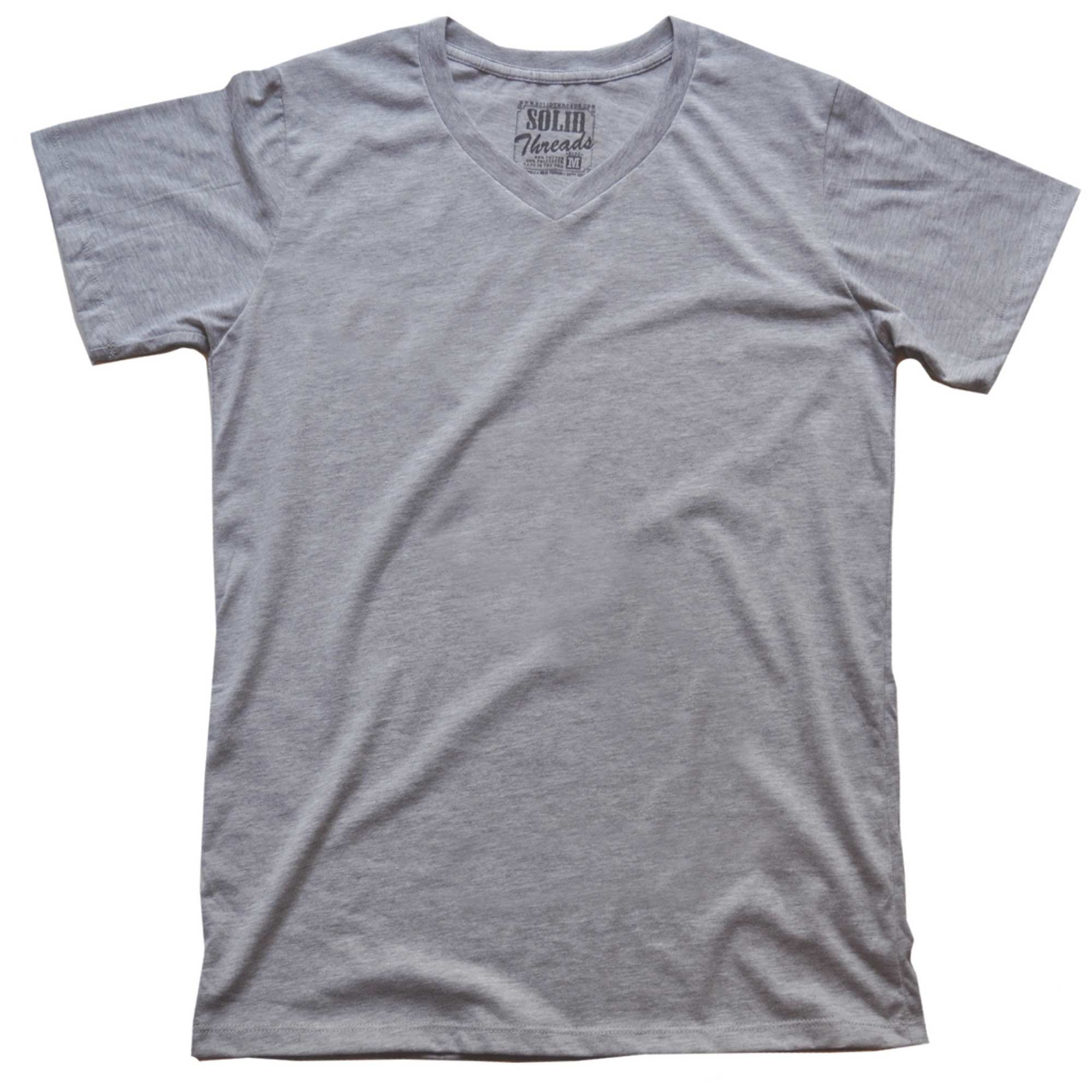 Men's Solid Threads V-Neck T-shirt