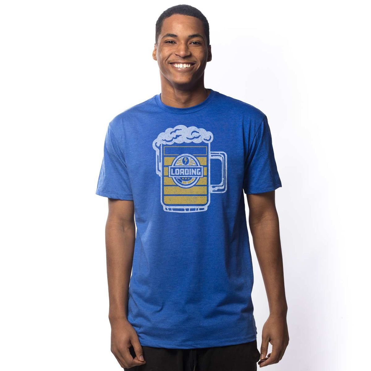 Solid Threads Men's Vintage Stay Cool Graphic Tee | Retro Summer Drinking T-Shirt Royal / 3XL