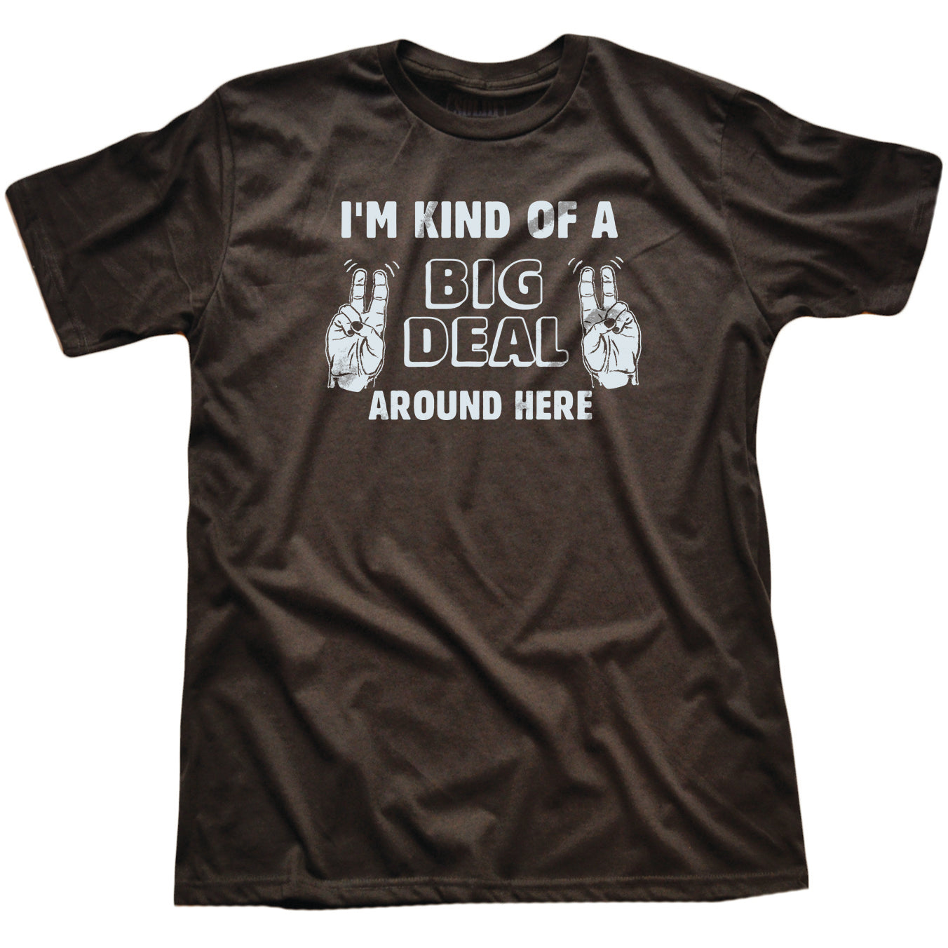 Men's Kind Of A Big Deal Funny Hot Shot Graphic Tee | Cool Anchorman Black T-shirt | SOLID THREADS