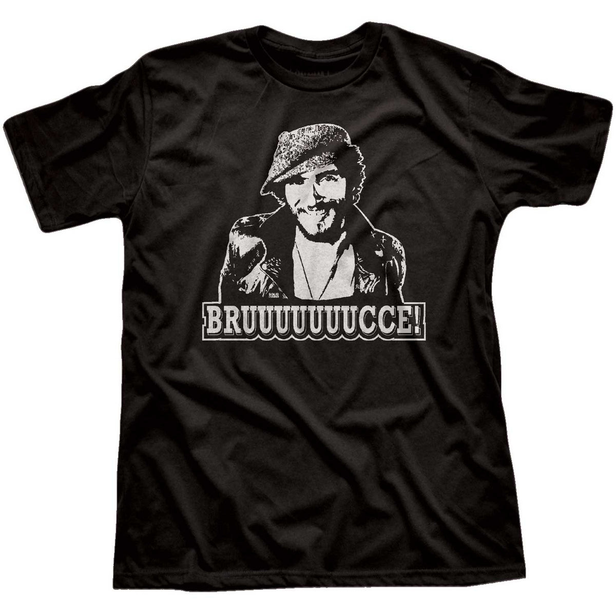 Men&#39;s Bruuuce Vintage Music T-Shirt | Retro Springsteen Fan Graphic Tee | Solid Threads