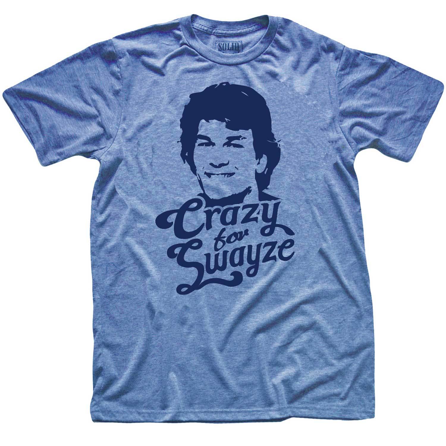 Men's Crazy for Swayze Vintage Graphic Tee | Retro 80s Movie Hearthrob T-Shirt | SOLID THREADS