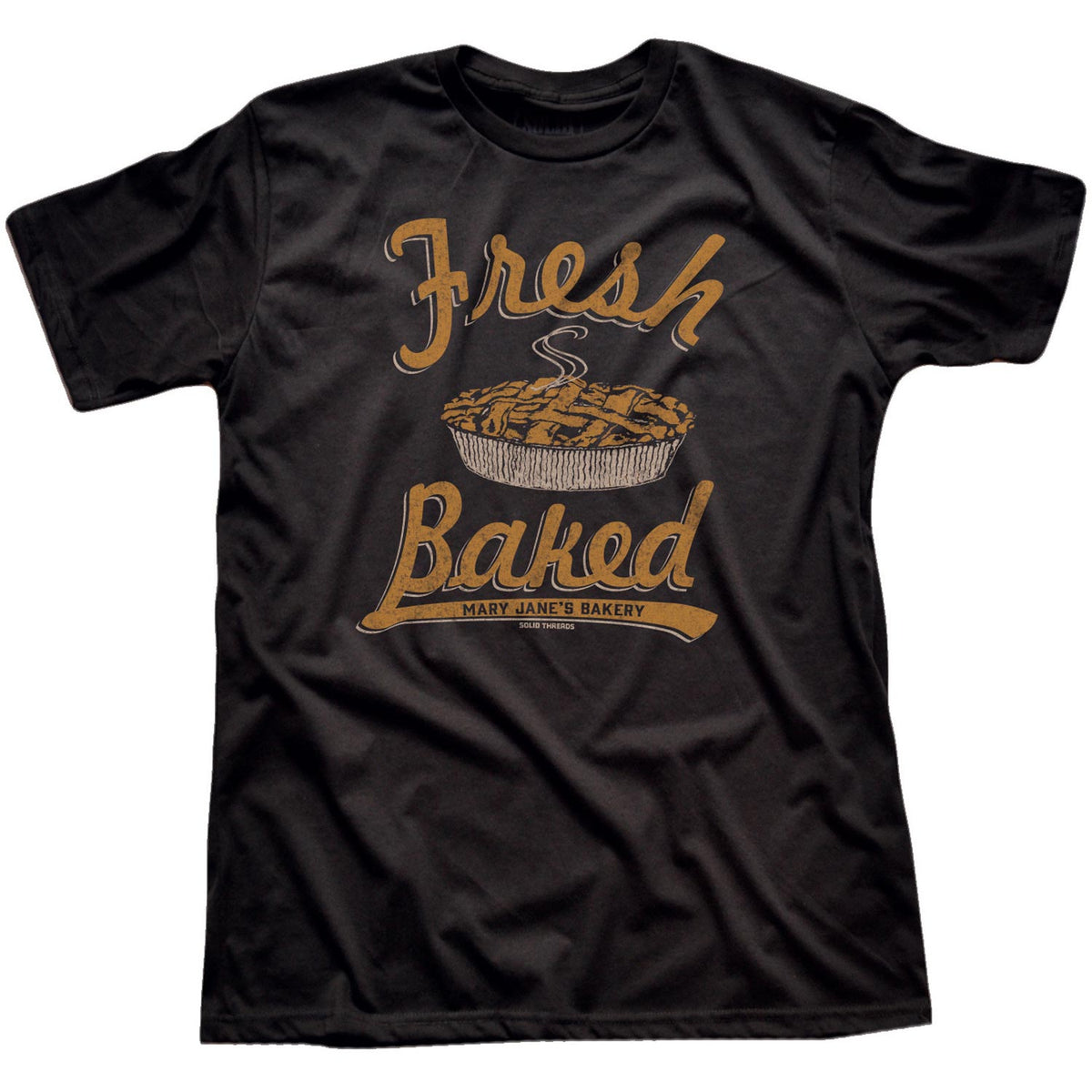 Men&#39;s Fresh Baked Cool Marijuana Munchies Graphic T-Shirt | Vintage Stoner Tee | Solid Threads