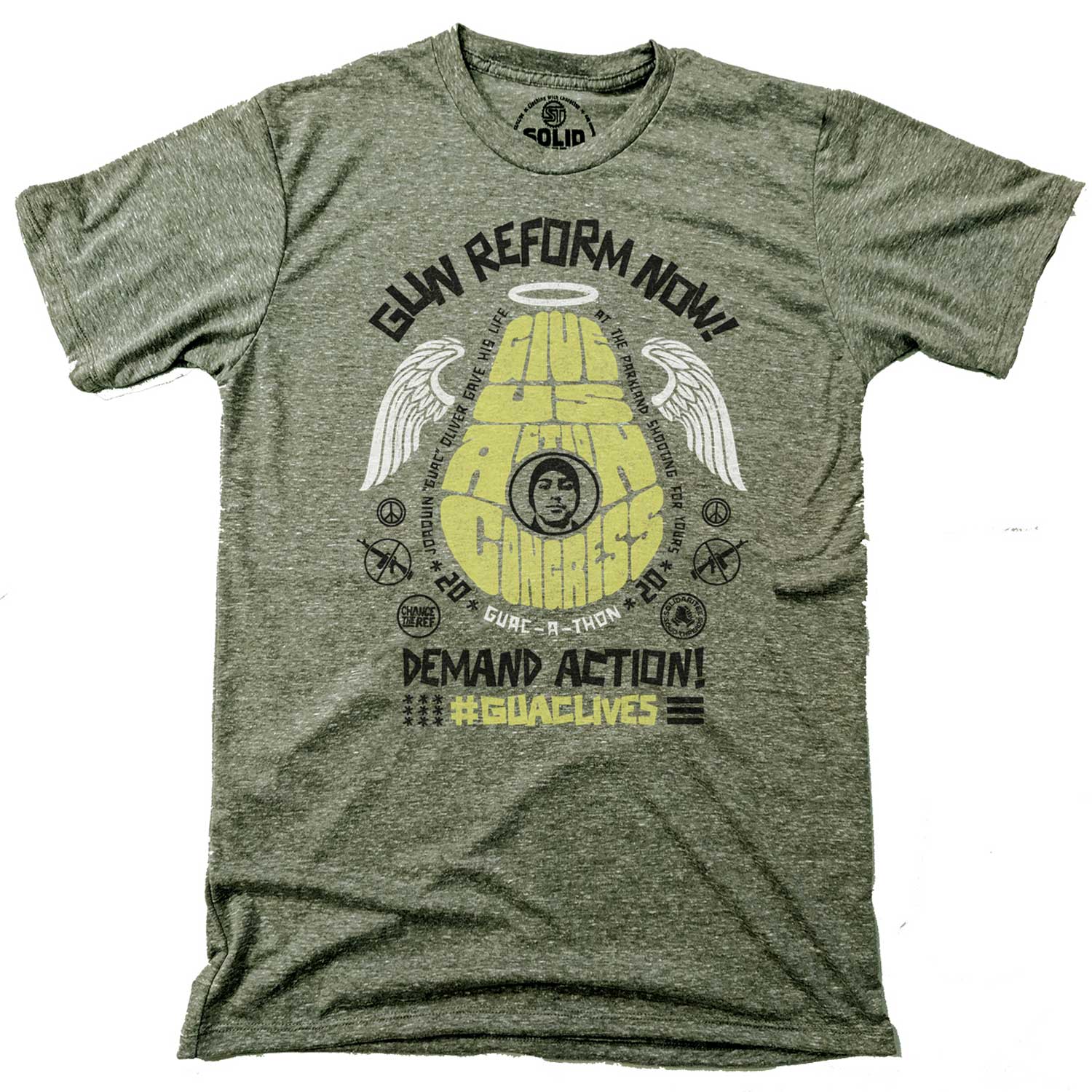 Guac A Thon 2020 Graphic Retro T-Shirt | Cool Gun Reform Advocacy Tee ...