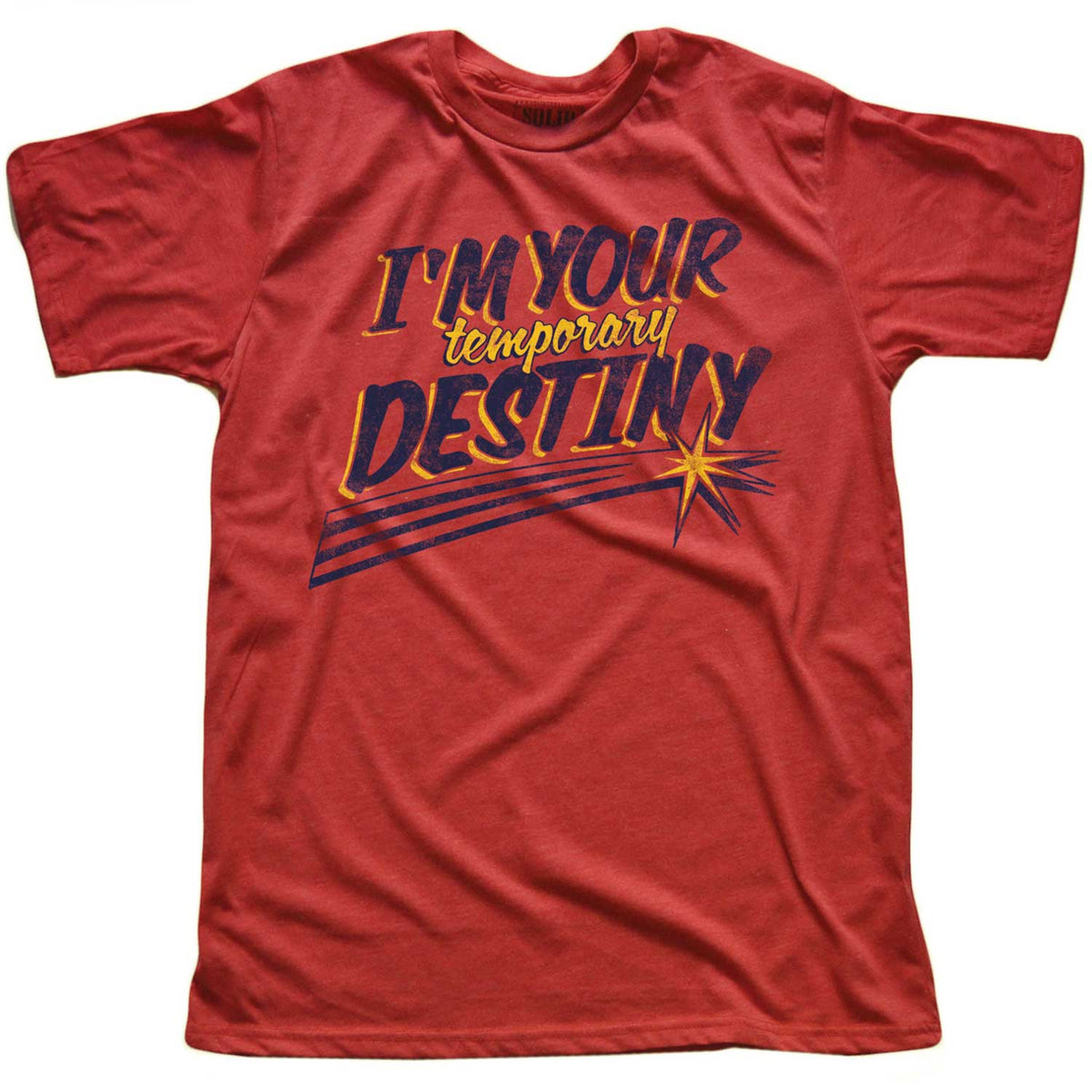 Men&#39;s Temporary Destiny Vintage Valentines Graphic Tee | Funny Playboy T-shirt | Solid Threads