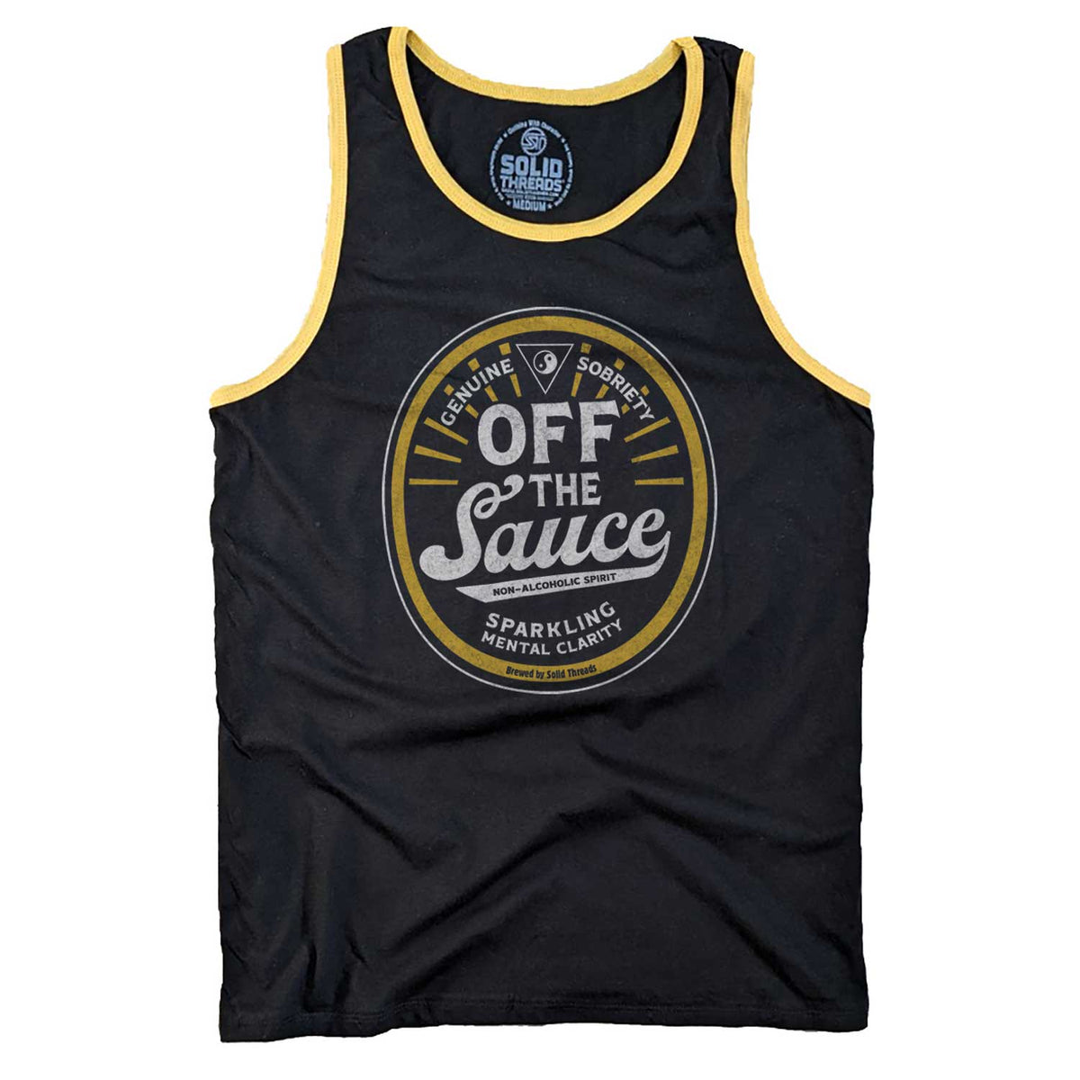 Off the Sauce Ringer Tank Top | Supports Addiction Treatment