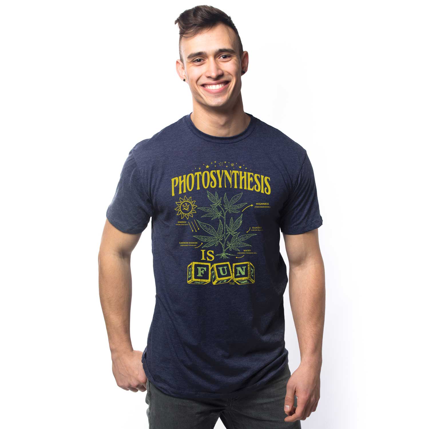 Photosynthesis is Fun Vintage Graphic Tee | Funny Weed Farming T