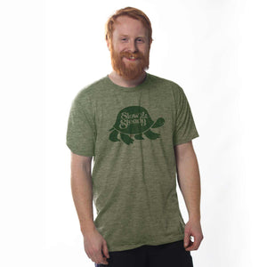 Solid Threads Take It Slow Retro Turtle Graphic T-Shirt