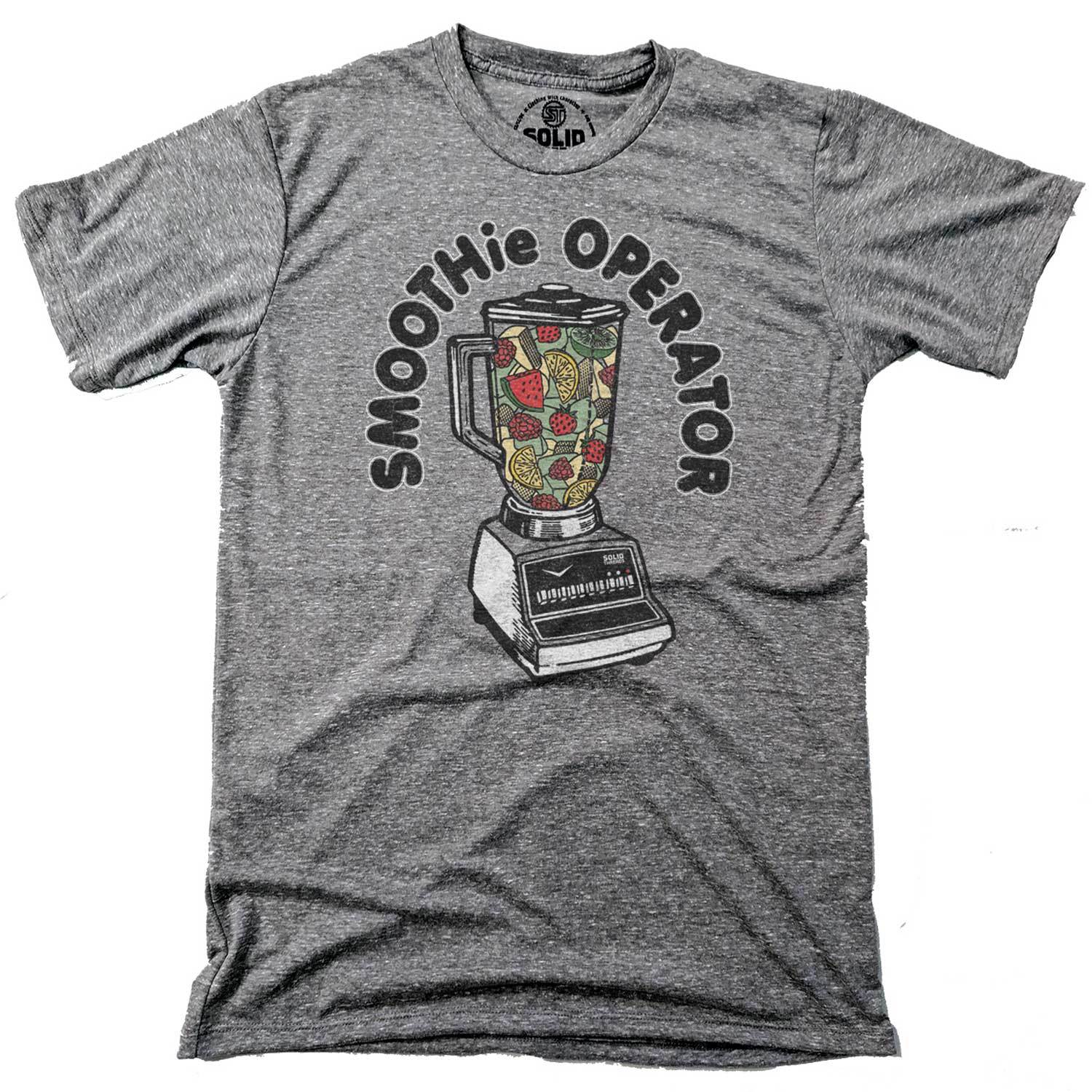 Men's Smoothie Operator Vintage Inspired T-Shirt | Funny Health Food Graphic Tee | Solid Threads