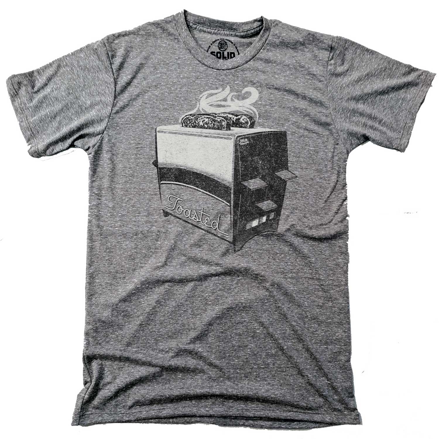 Men's Toasted Vintage Graphic T-Shirt | Funny Party Tee for Stoner | Solid Threads