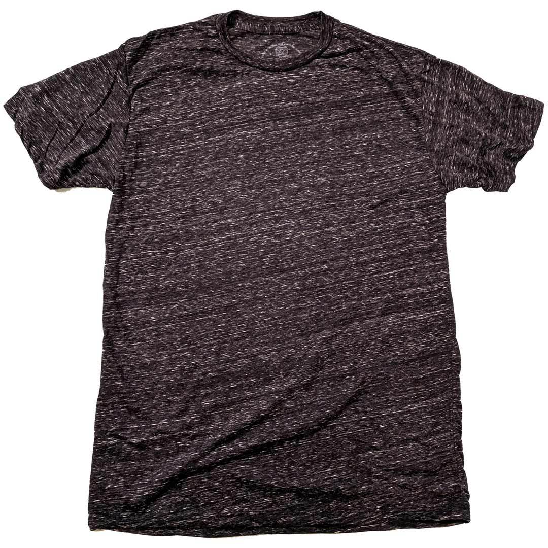 Men's Solid Threads Triblend Dark Charcoal T-shirt