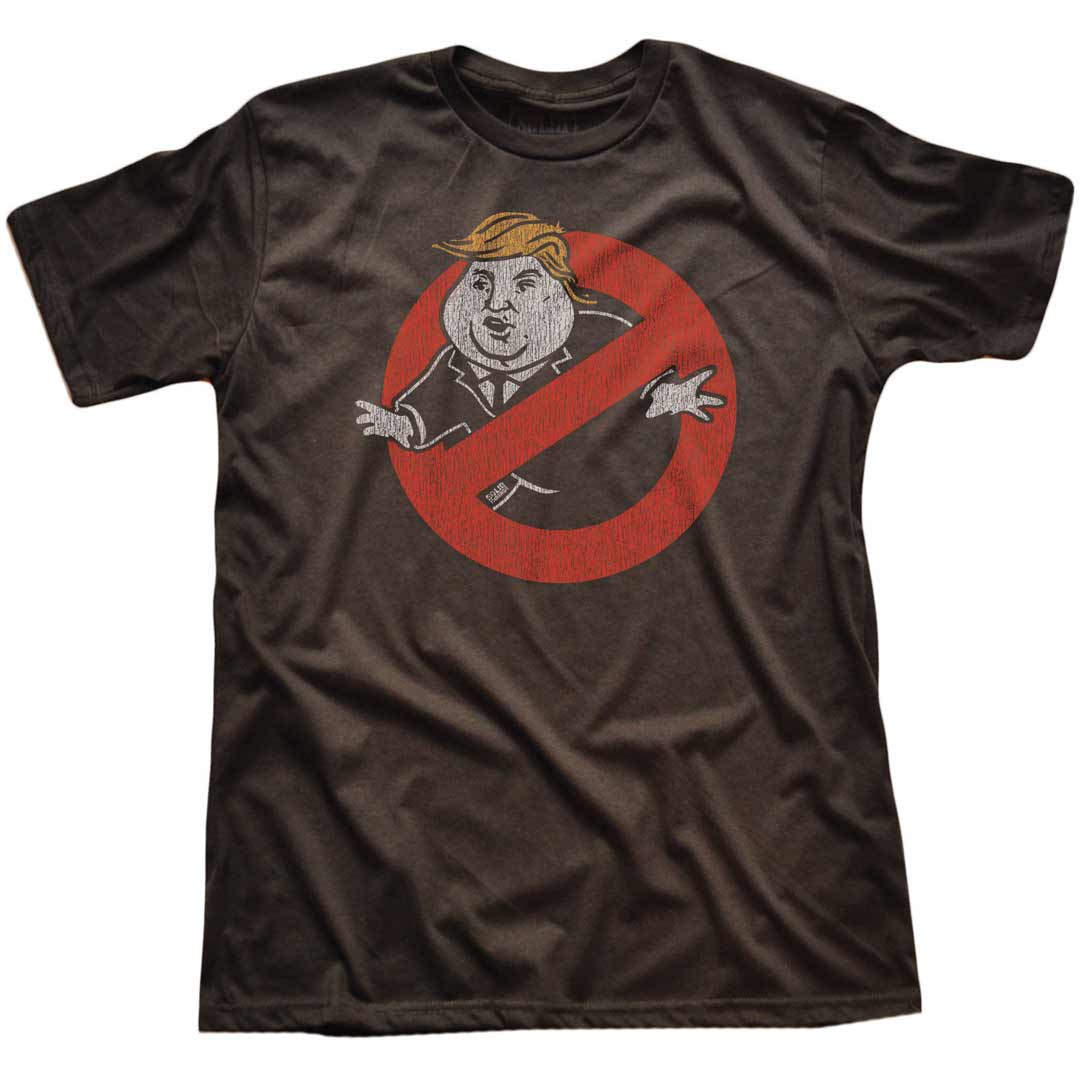 Men's Trump Busters Vintage Graphic T-Shirt | Funny Political Villian Blackwash Tee | Solid Threads