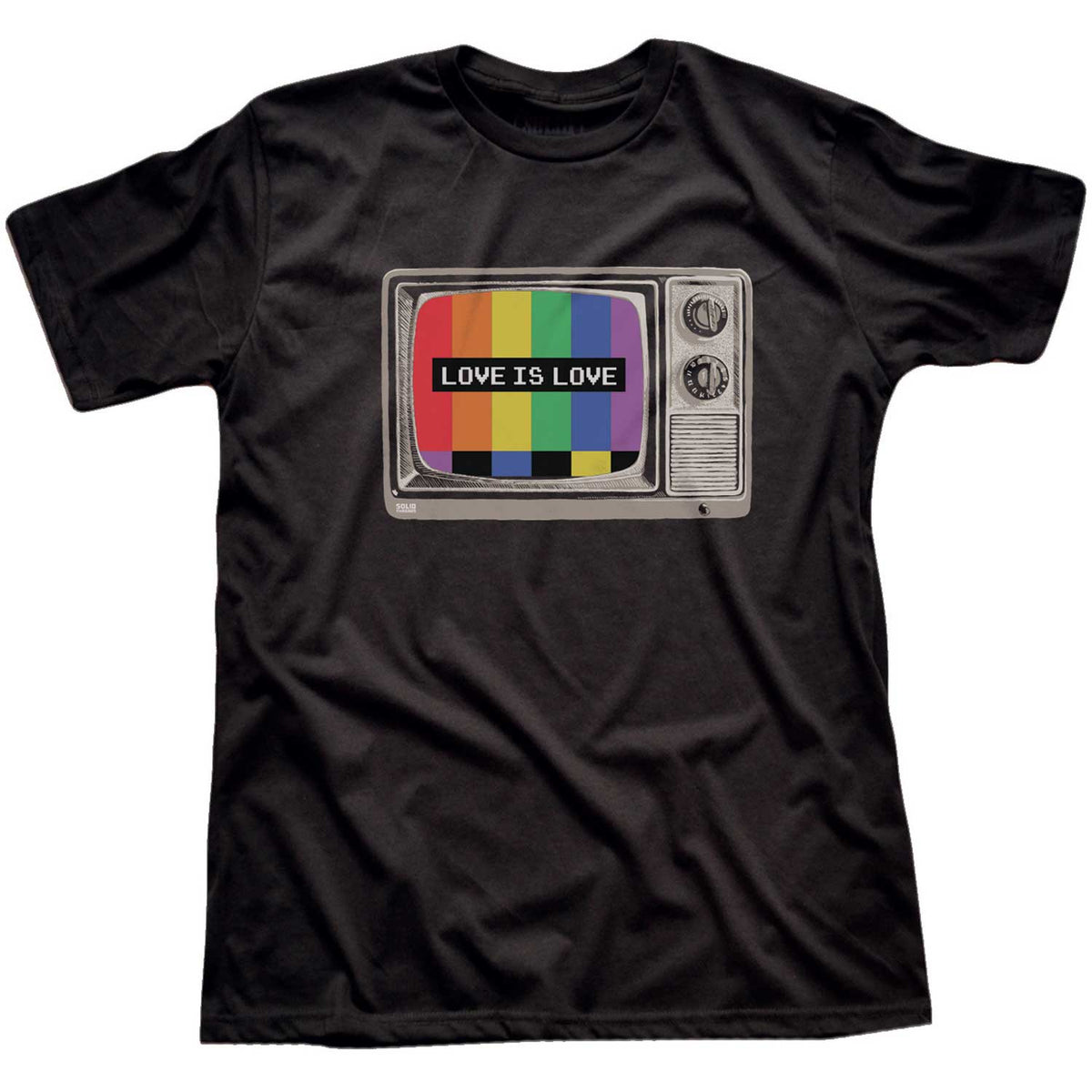 Men&#39;s Pride Emergency Vintage Graphic Tee | Retro LGBTQ Liberation T-shirt | Solid Threads