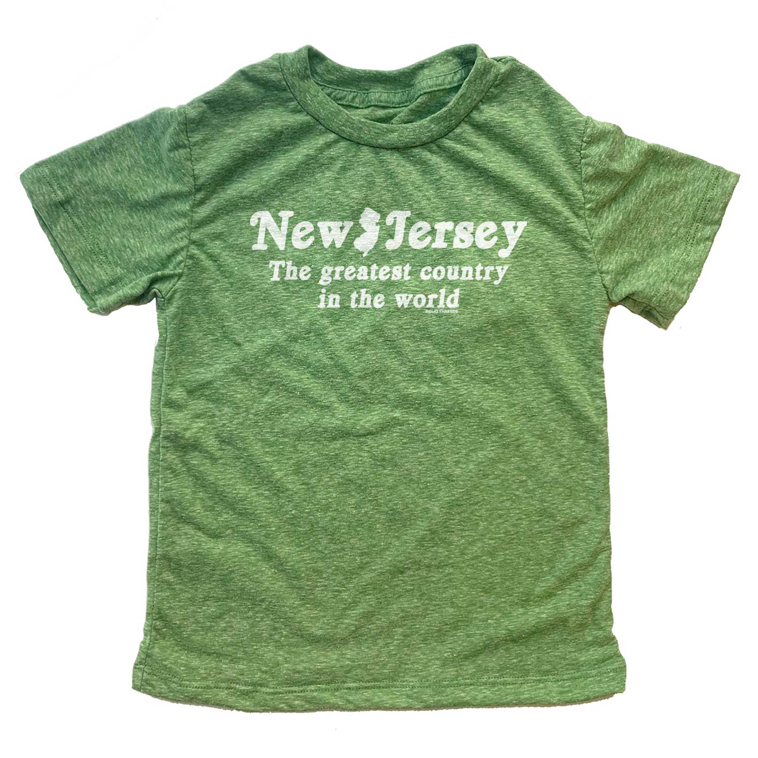 Kid New Jersey The Greatest Country in the World Vintage Graphic Tee | Funny New Jersey T-shirt | Solid Threads