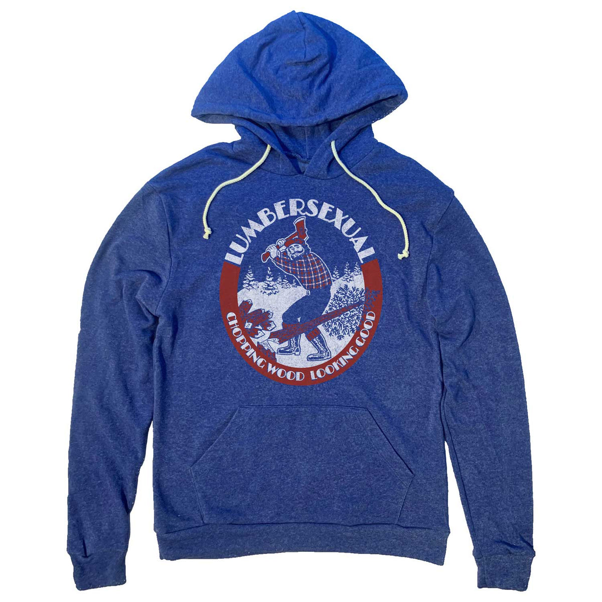 Unisex Lumbersexual Cool Funny Graphic Hoodie | Funny Outdoors Sweatshirt | Solid Threads