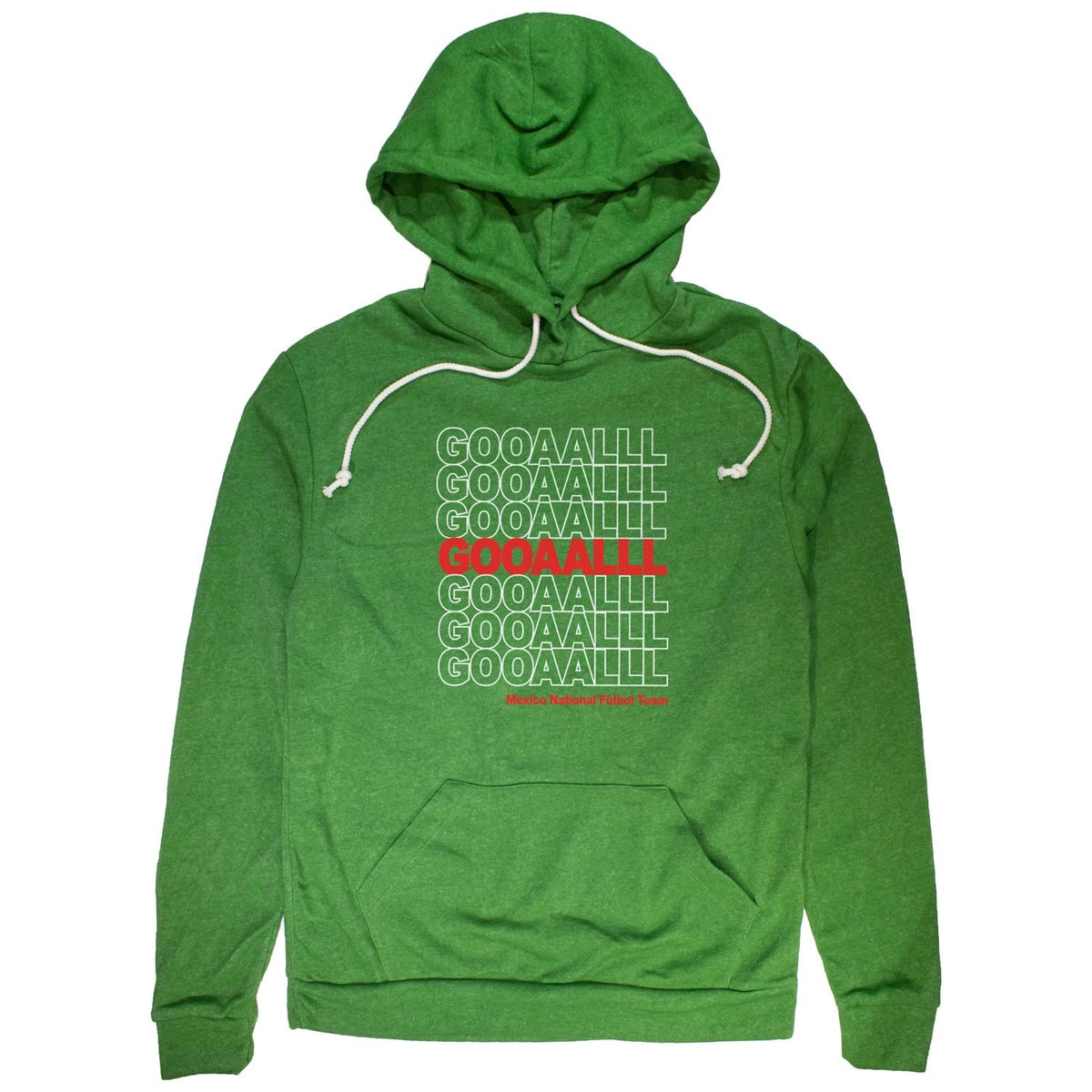 Unisex Mexico Soccer Gooaalll Graphic Hoodie | Vintage Football World Cup Fleece | Solid Threads
