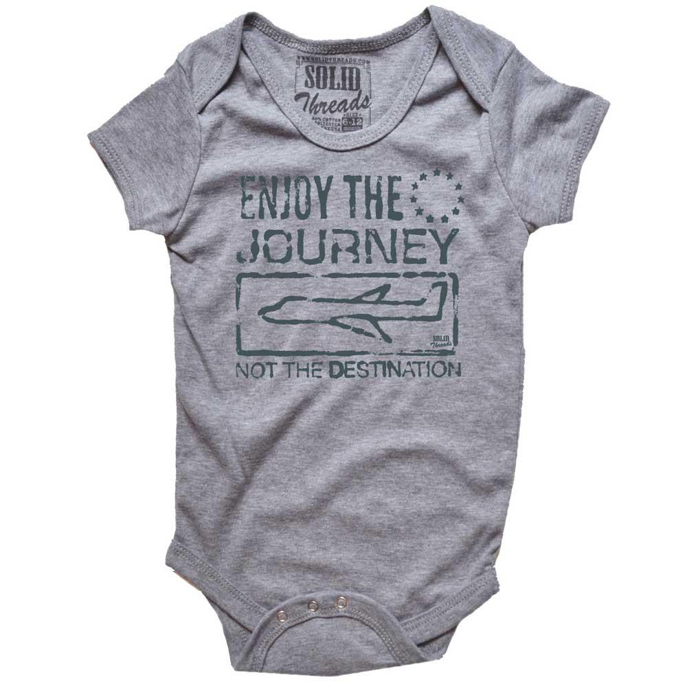 Baby Enjoy The Journey Not The Destination Retro Onesie | SOLID THREADS