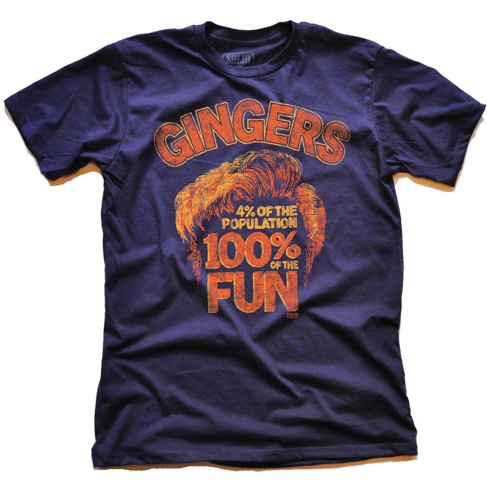 Men's Gingers Unite Vintage Graphic T-Shirt | Funny Redheads Represent Tee | Solid Threads