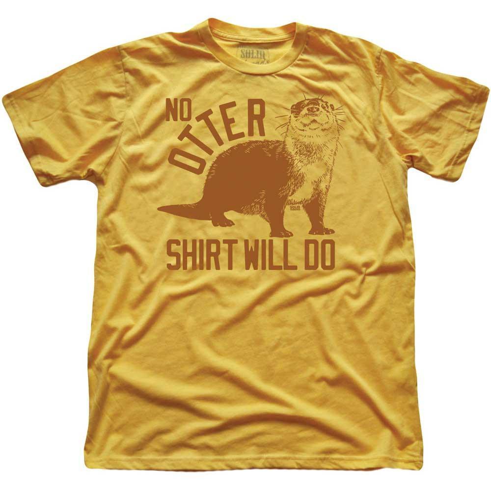 Men's No Otter Shirt Will Do Retro Nature Graphic Tee | Funny Animal Soft T-shirt | SOLID THREADS