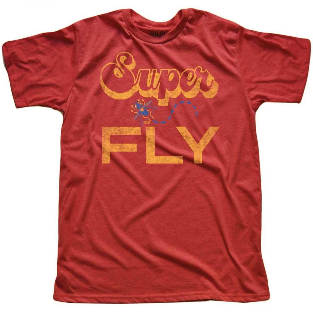 Men&#39;s Superfly Vintage Graphic T-Shirt | Funny Curtis Mayfield Tee | Solid Threads