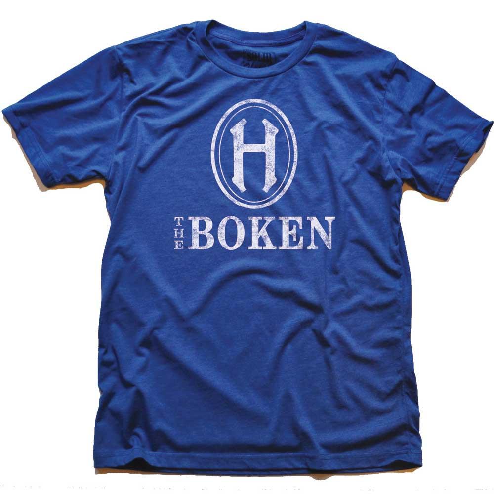 Men's The Boken Cool Graphic T-Shirt | Vintage New Jersey Royal Blue Tee | Solid Threads