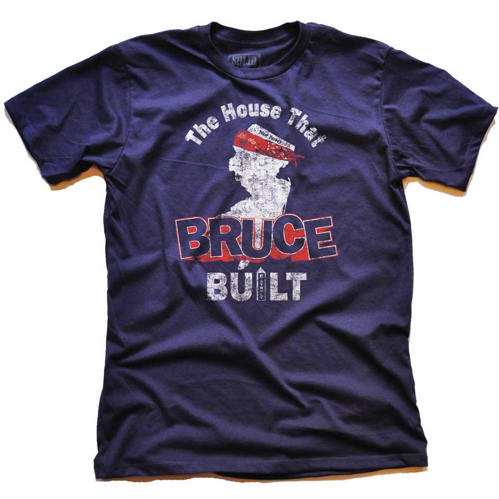 Men's House That Bruce Built Funny Jersey Graphic Tee | Retro Springstein T-shirt | SOLID THREADS