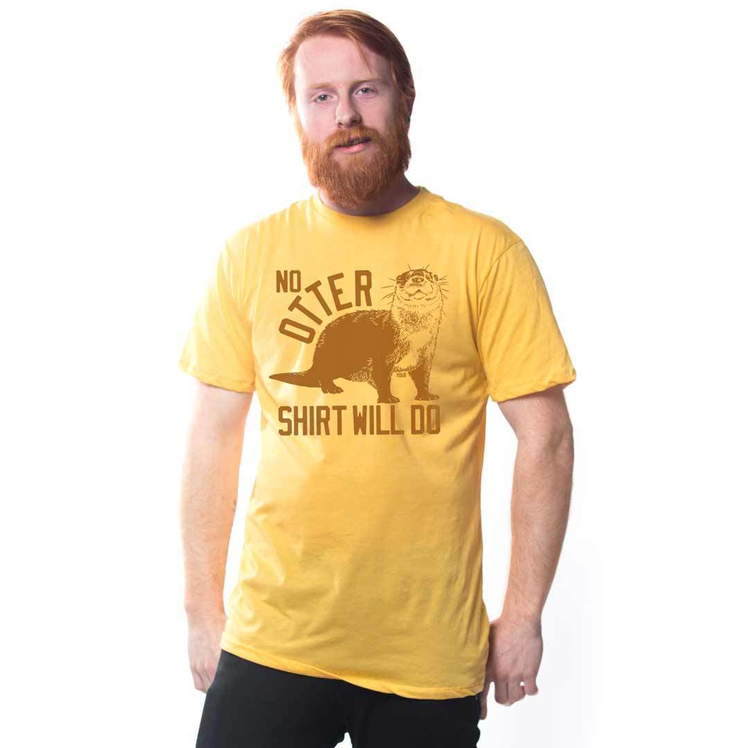 Men's No Otter Shirt Will Do Vintage Graphic Tee | Funny Animal T-shirt on Model | SOLID THREADS
