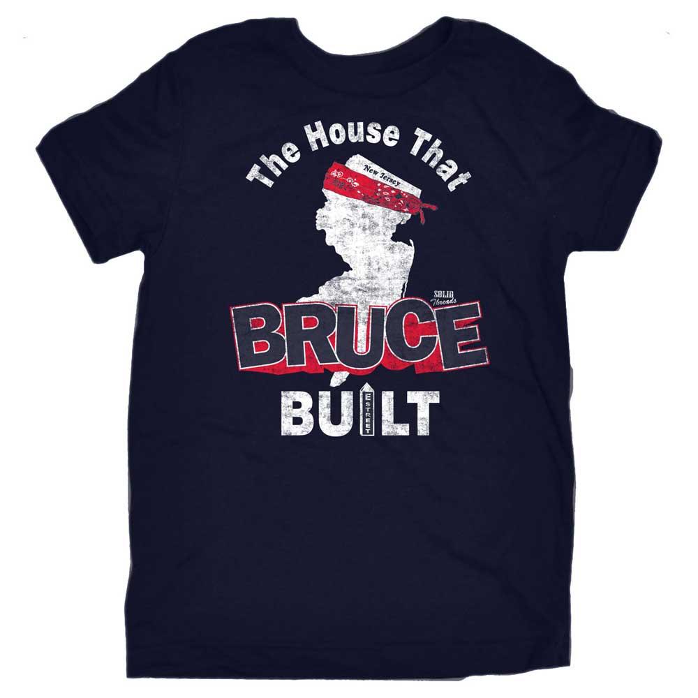 Kid&#39;s The House Bruce Built Retro Springstein Graphic Tee | Cute New Jersey T-Shirt | SOLID THREADS